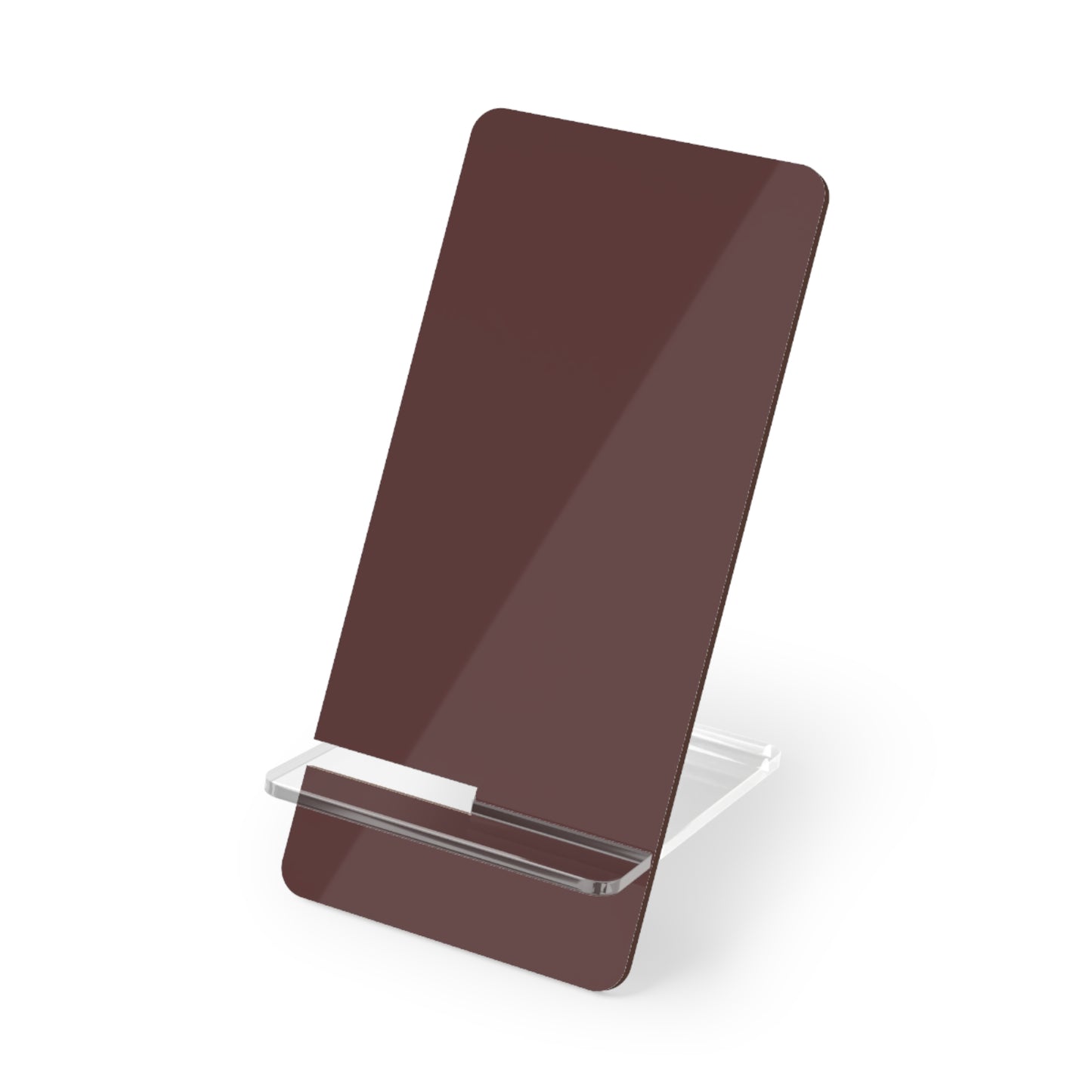 Stylish Brown Merlot Phone Stand, Elegant Mobile Display Holder, Desk Organizer, Gift for Tech Lovers, Home Office Decor