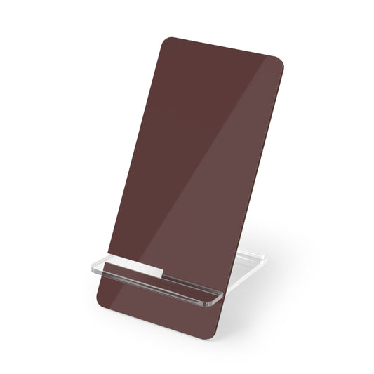 Stylish Brown Merlot Phone Stand, Elegant Mobile Display Holder, Desk Organizer, Gift for Tech Lovers, Home Office Decor