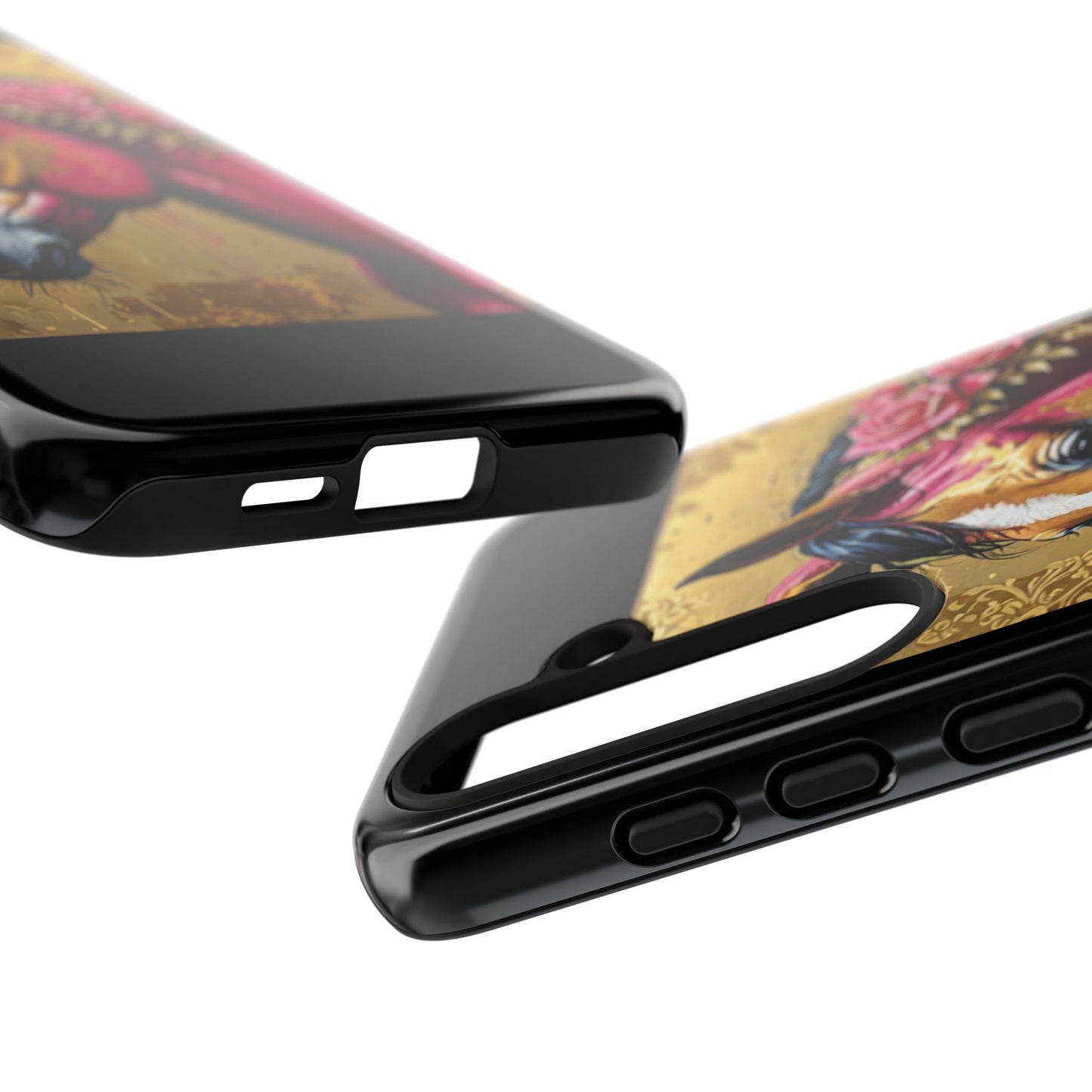 Phone Case - Elegant Horse Damask Design
