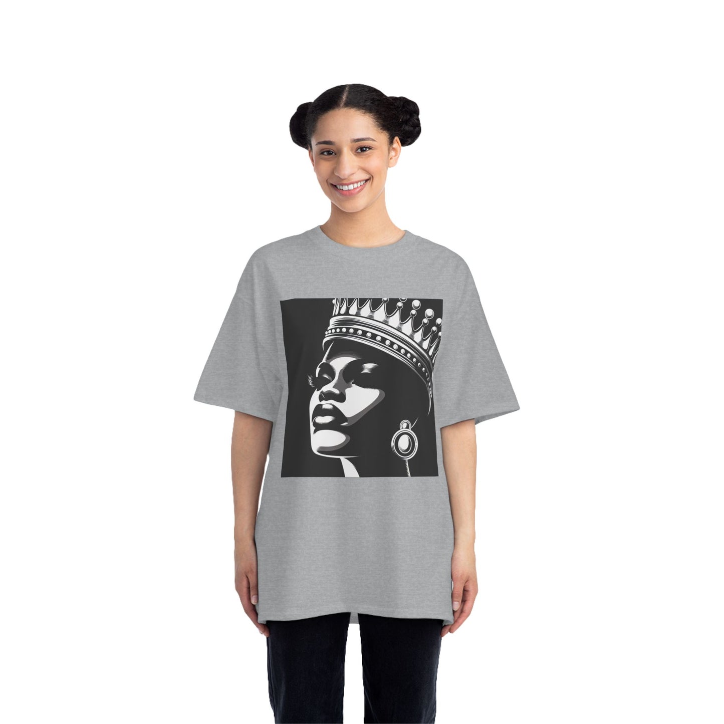 Crowned Beauty T-Shirt, Unisex, Short-Sleeve Tee, Graphic Art Shirt, Queen Vibes Apparel, Unique Gift for Women, Fashion Statement Top