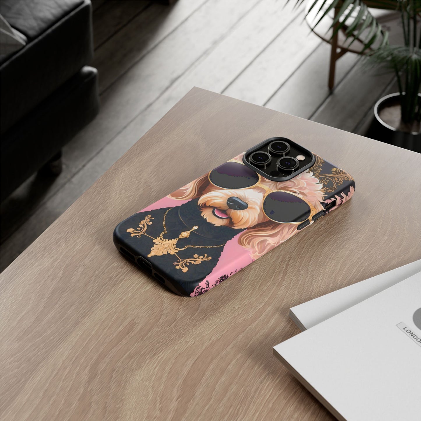 Phone Case - Golden Doodle In Sunglasses Tough Case