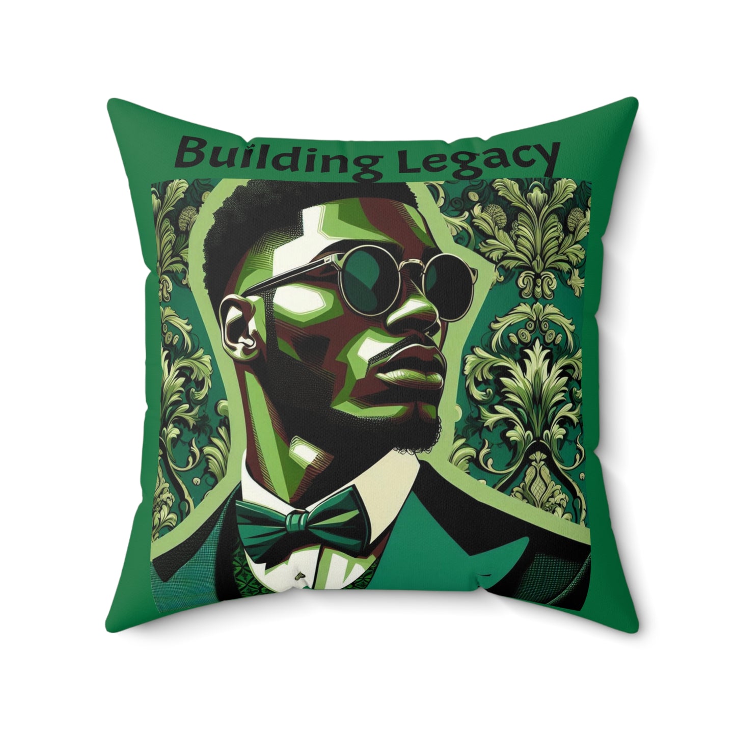Building Legacy Faux Suede Pillow | Inspirational Home Decor, Modern Accent, Gift for Graduates, Unique Statement Piece
