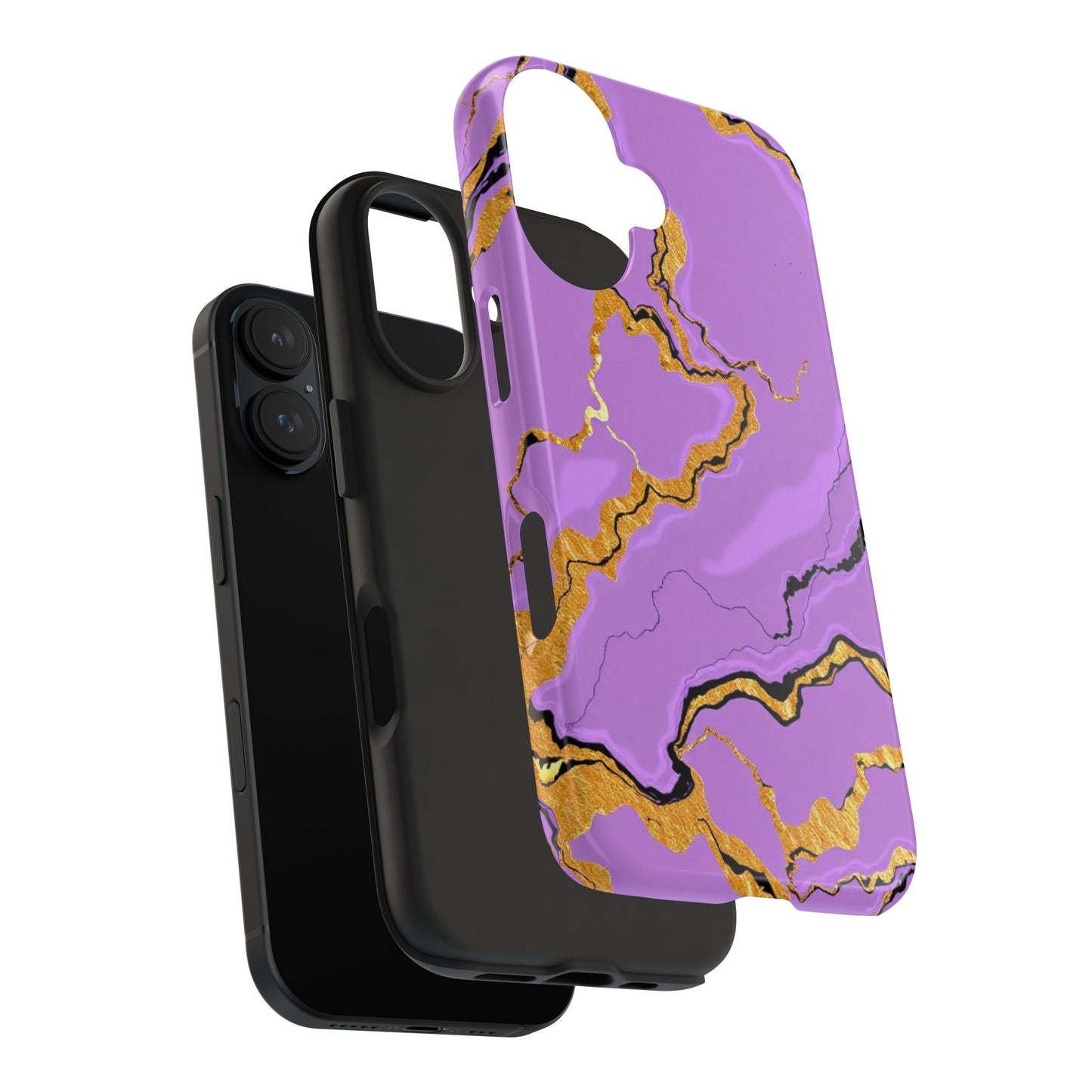 Stylish Tough Phone Cases with Purple Marble Design, Protective Phone Cases, Trendy Phone Accessories, Gift for Her, Unique Phone Cover