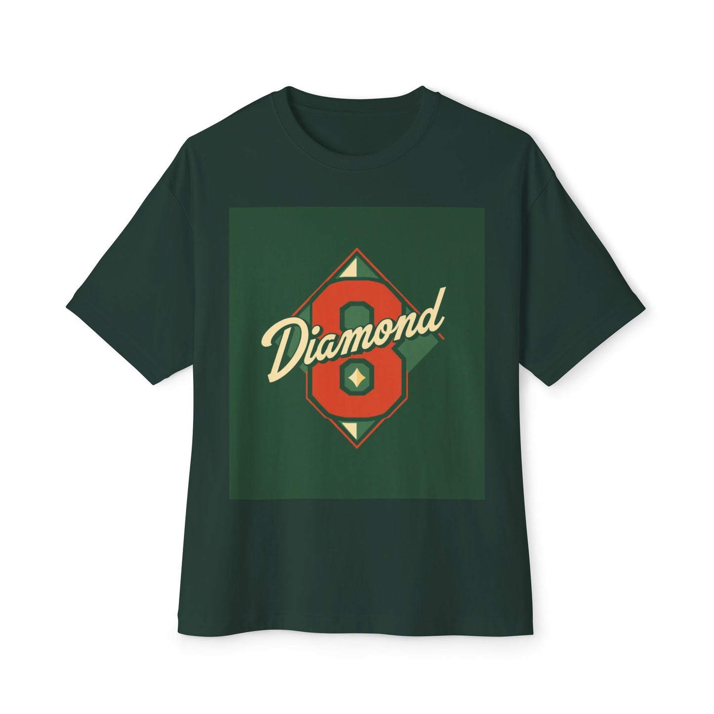 Diamond Oversized Boxy Tee | Casual Streetwear, Gift for Him/Her, 90s Retro Style, Fashion Statement, Unique Graphic Tee - Diamond 8