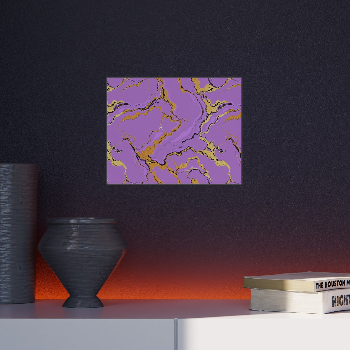 Lavender Marble Foam Board Decor, Stylish Wall Art, Home Office Decor, Unique Gift, Art Display Board