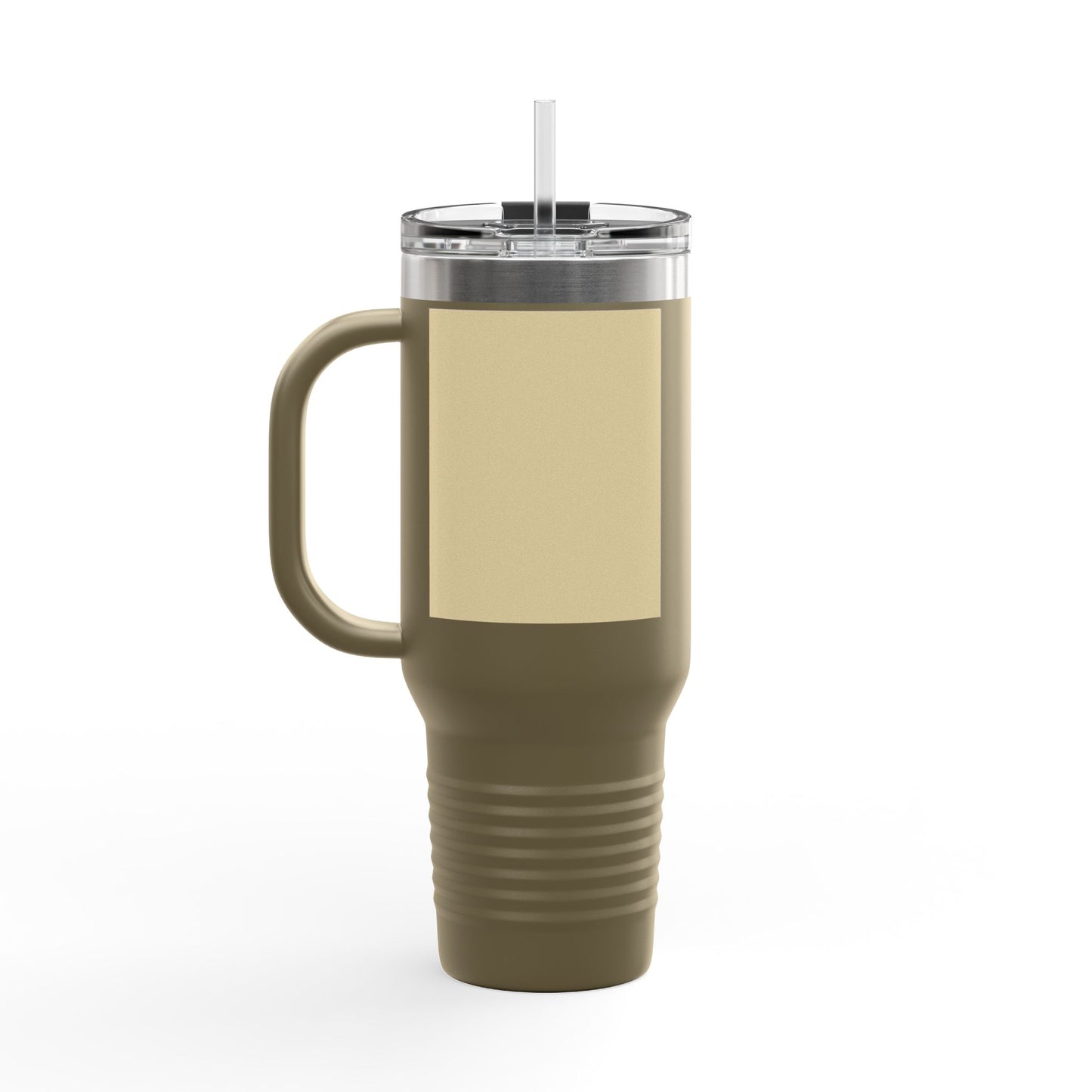 Vanilla Wheat 40oz Insulated Travel Mug | Customizable Hot & Cold Drink Tumbler | Perfect Gift for Travelers, Coffee Lovers, Road Trips, Holidays