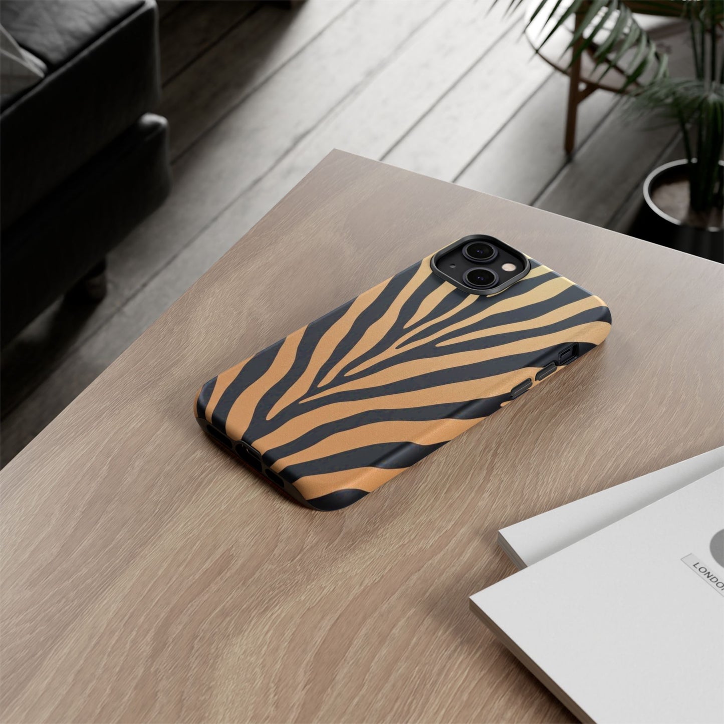 Zebra Print Tough Phone Case