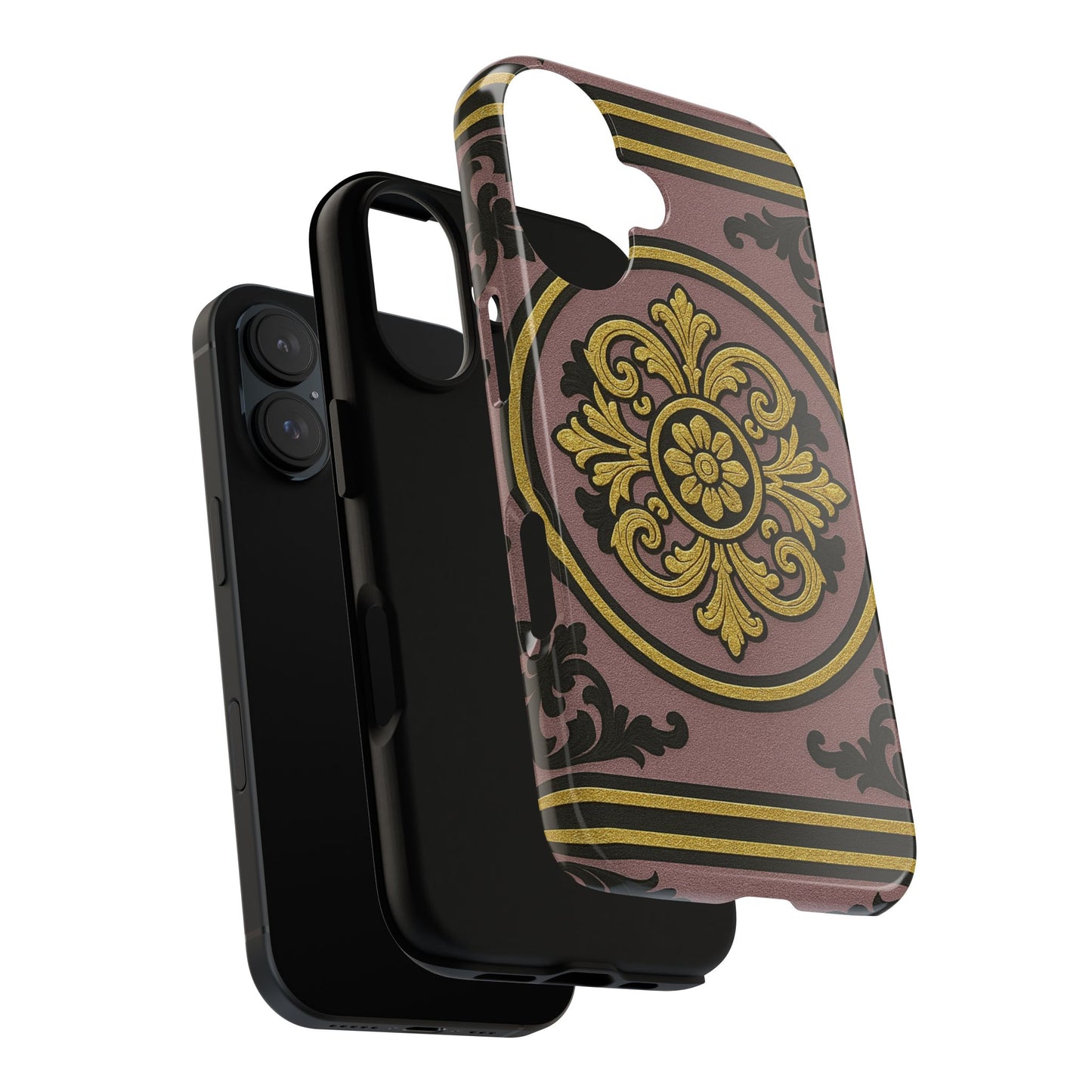 Gilded Mauve With Gold-Black Baroque Tough Cases