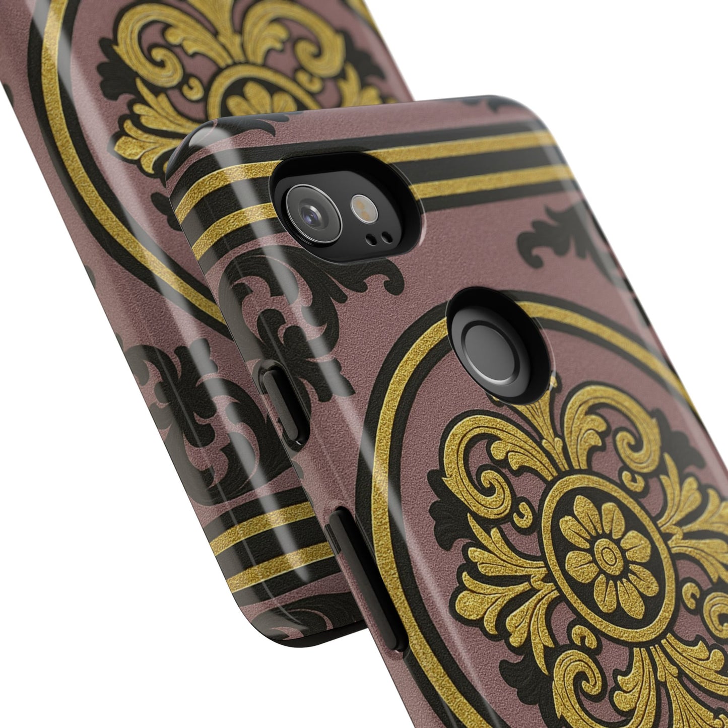 Gilded Mauve With Gold-Black Baroque Tough Cases