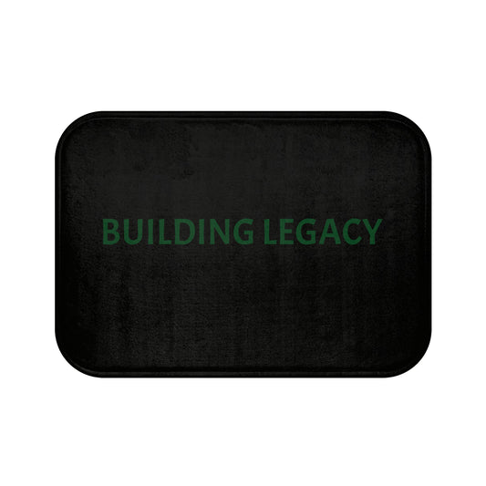 Building Legacy Bath Mat - Inspirational Home Decor, Non-Slip Bathroom Rug, Motivational Gift, Housewarming Present, Modern Bathroom Decor