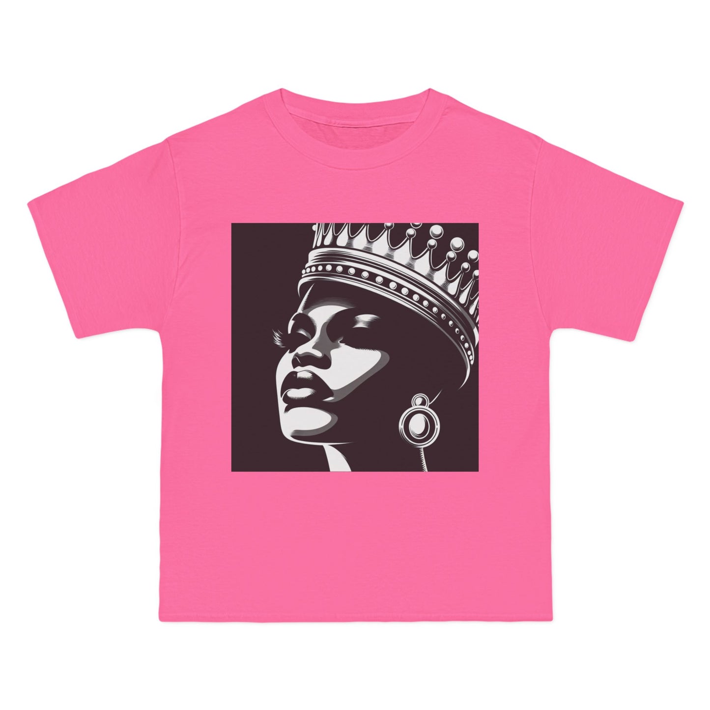 Crowned Beauty T-Shirt, Unisex, Short-Sleeve Tee, Graphic Art Shirt, Queen Vibes Apparel, Unique Gift for Women, Fashion Statement Top