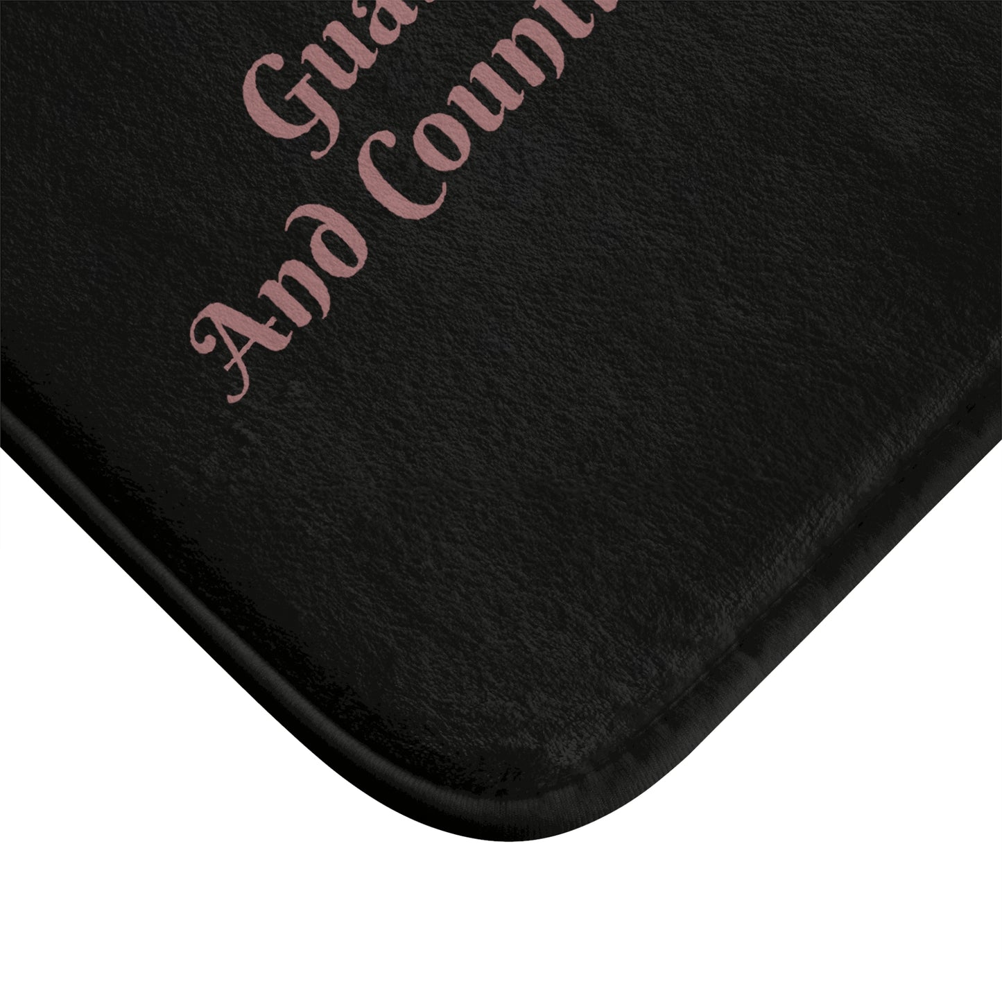Inspirational Bath Mat - "Guarding my Peace and Counting My Blessings" - Cozy Bathroom Decor, Self-Care Gift, Spa Experience