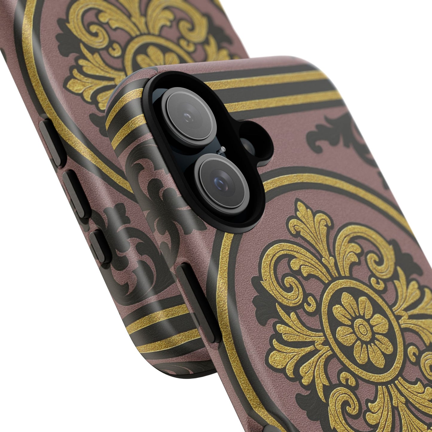 Gilded Mauve With Gold-Black Baroque Tough Cases