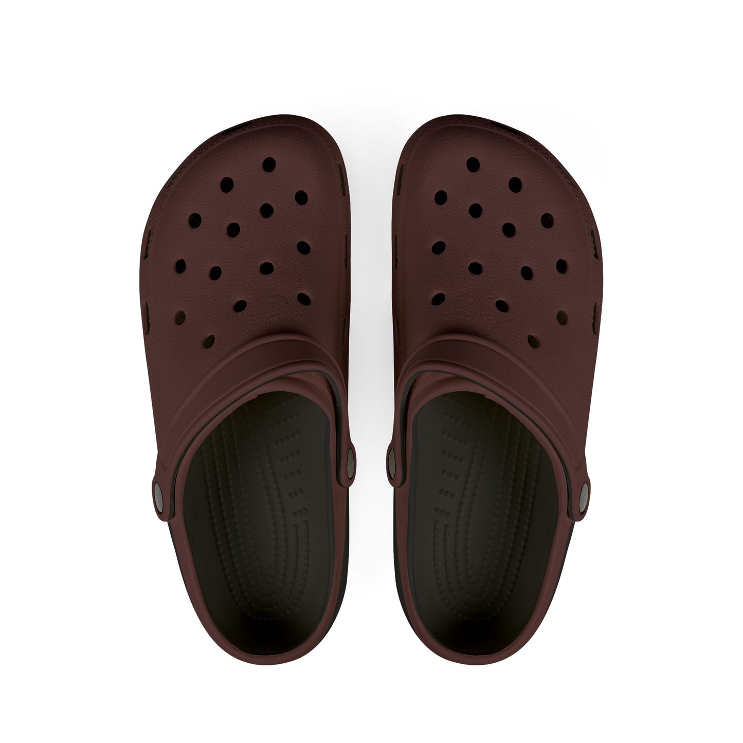 Comfortable Brown Merlot EVA Foam Rubber Shoes for Everyday Wear, Lightweight Slip-On Clogs, Perfect for Gardening, Beach, House