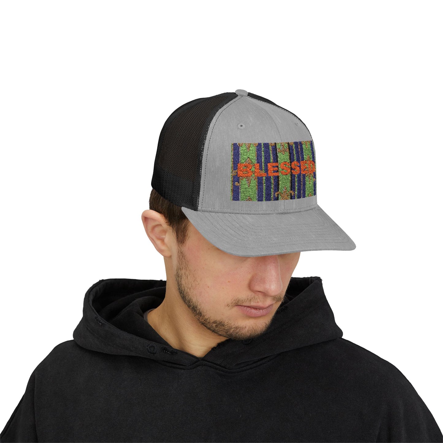 Blessed Snapback Trucker Cap, Casual Hat, Faith Gift, Outdoor Cap, Stylish Accessory, Everyday Wear