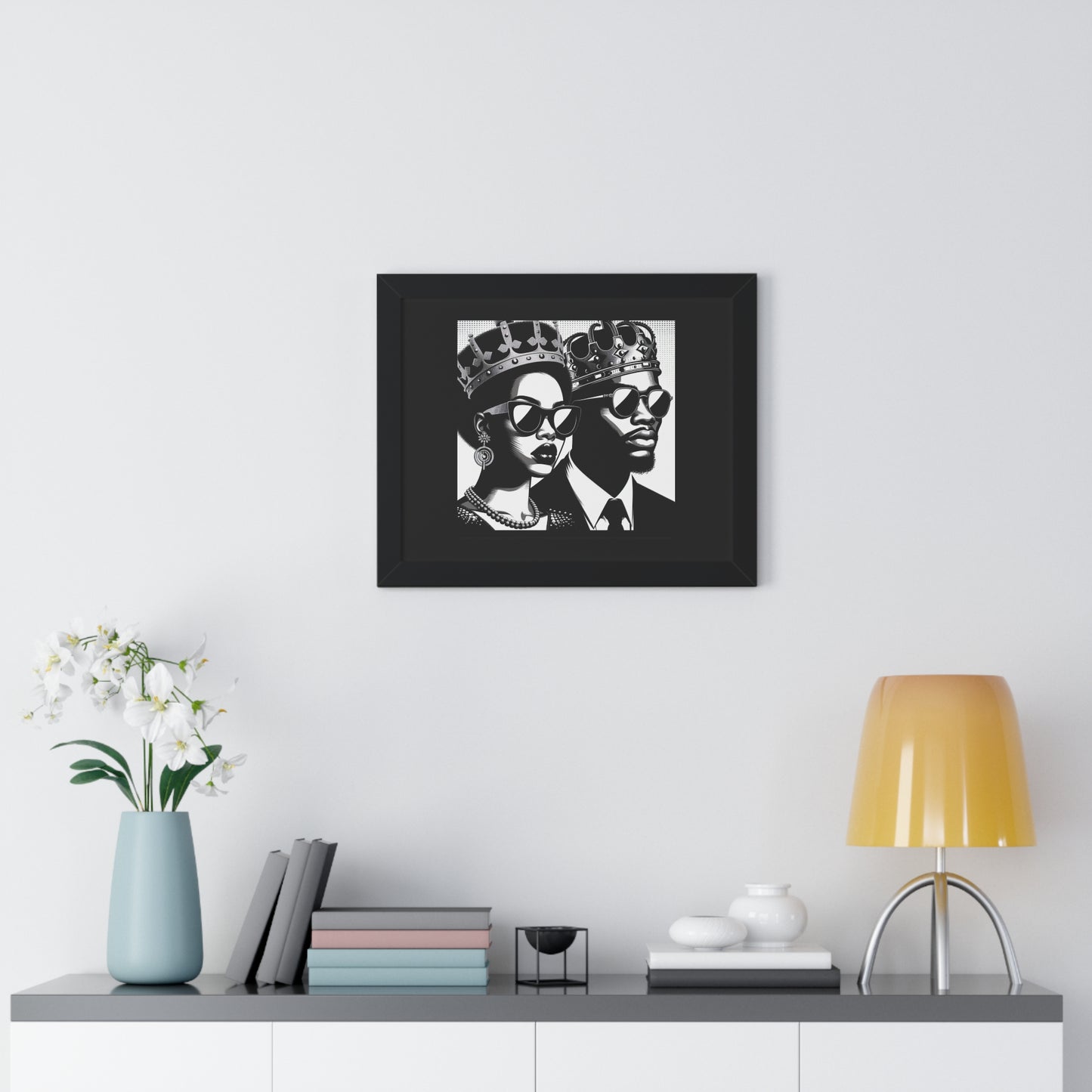 Royalty Framed Poster, Wall Art Decor, Black Culture Art, Modern Home Decor, Unique Gift for Her/Him