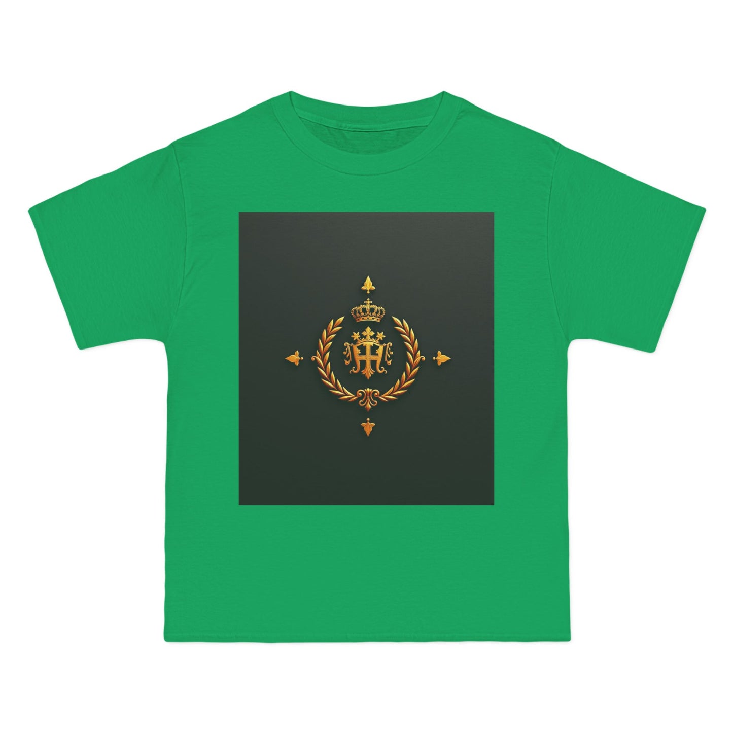 Stylish Gold Emblem T-Shirt, Casual Tee, Unique Gift, Everyday Wear, Graphic Shirt, Fashion Statement - Gold Crest