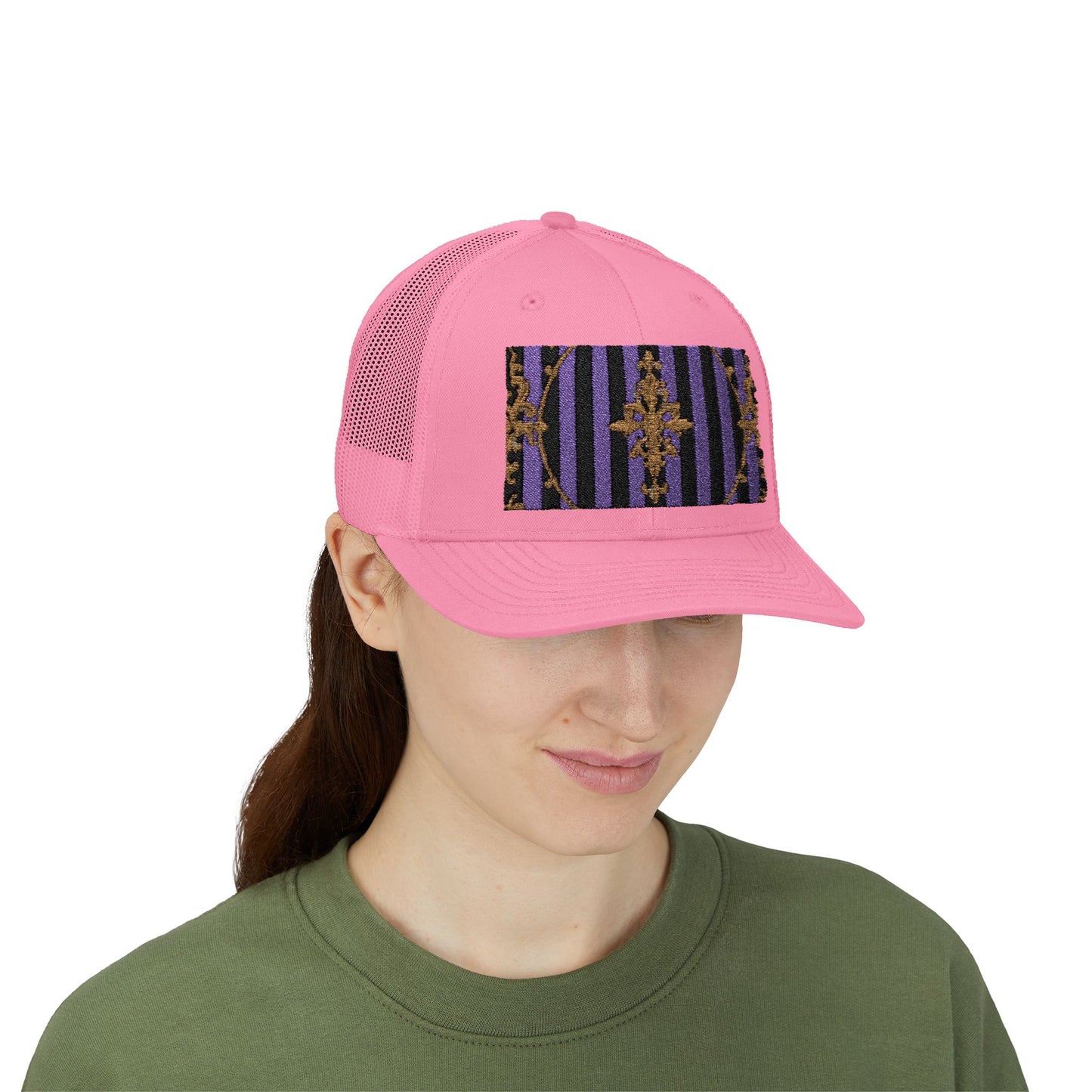 Stylish Baroque Vintage-Inspired Snapback Trucker Cap, Hipster Cap, Festival Headwear, Unique Gift for Fashion Lovers