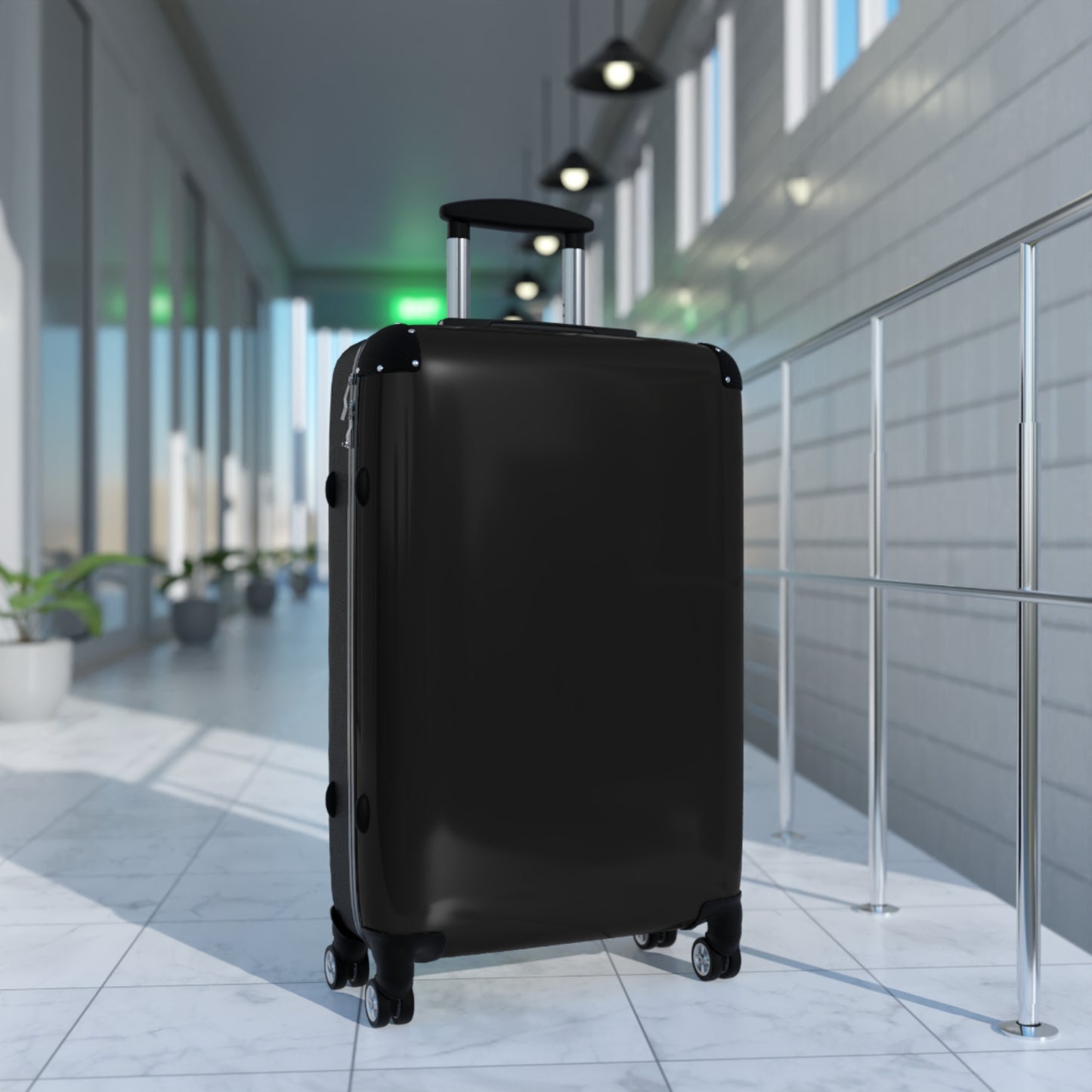 Stylish Black Travel Suitcase for Jet Setters, Lightweight Luggage for Weekend Getaways, Durable Carry-On for Road Trips, Perfect Gift