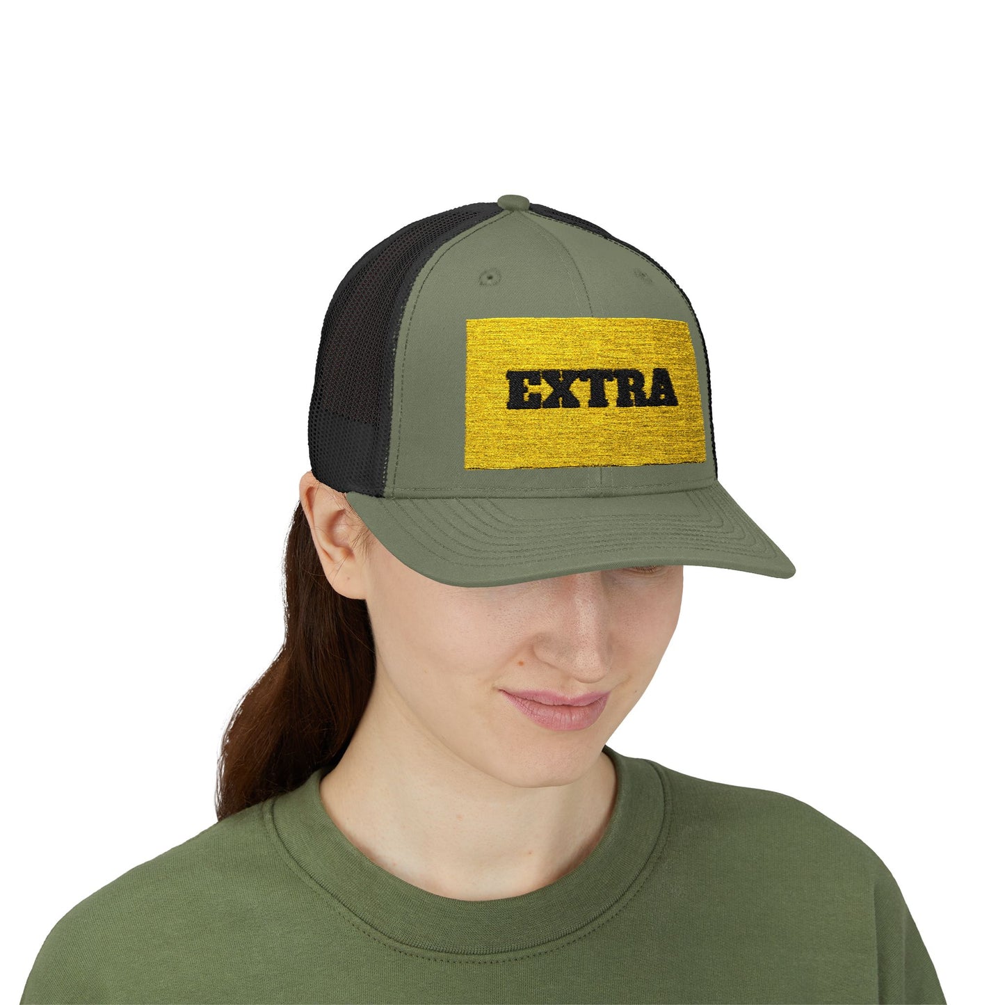 Extra Sparkling Gold Snapback Trucker Cap, Casual Hat, Fashion Accessory, Outdoor Gear, Gift for Him/Her, Party Wear