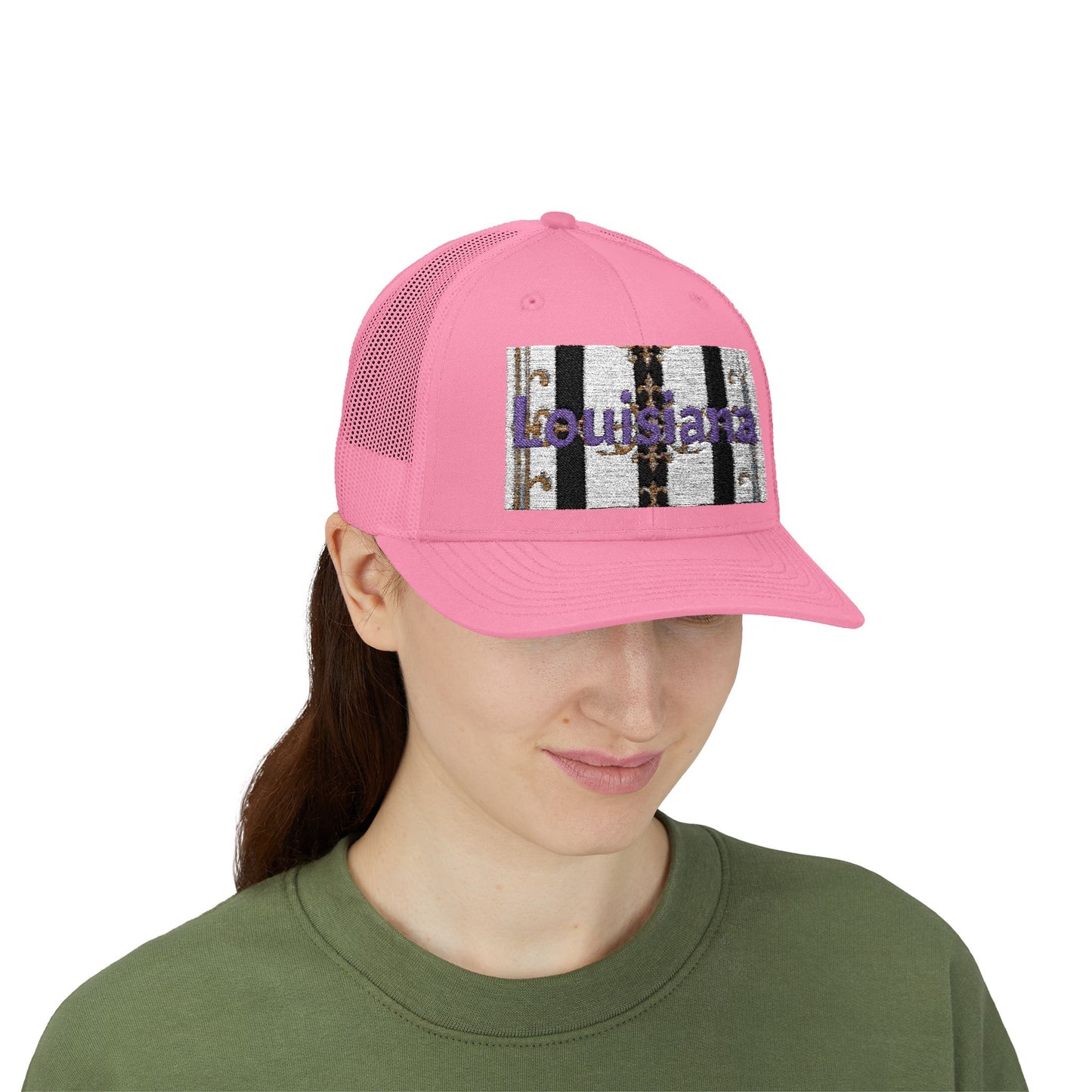 Stylish Louisiana Snapback Trucker Cap for Trendy Outfits, Perfect for Gifts, Outdoor Events, Summer Festivals, Casual Wear