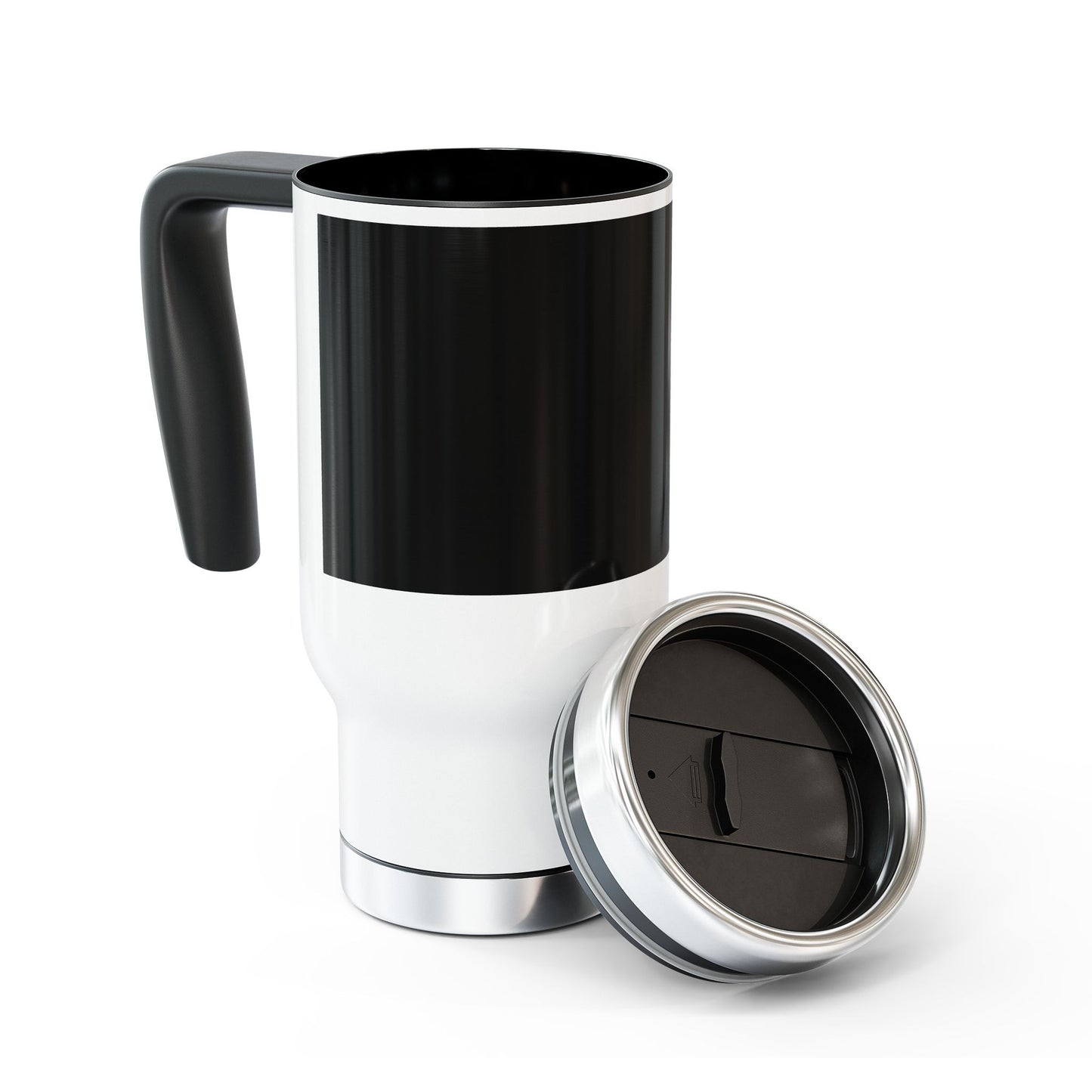 Personalized Black Stainless Steel Travel Mug - 14oz Insulated Coffee Cup with Handle, Perfect for Daily Commutes, Gifts for Coffee Lovers, [...]