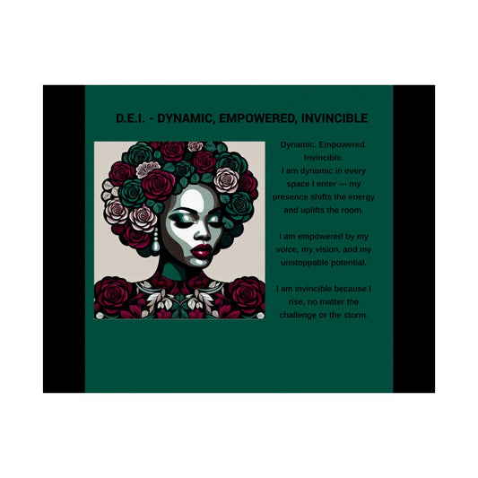 Empowered Feminine Wall Art Poster - Dynamic, Empowered & Invincible Design