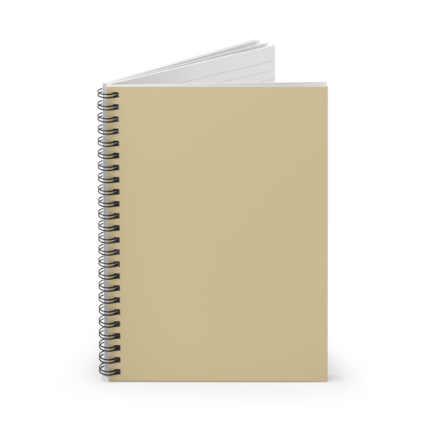 Vanilla Wheat Elegant Spiral Notebook - Ruled Line Journal for Note-Taking, Study, Doodle, Gift, School Supplies