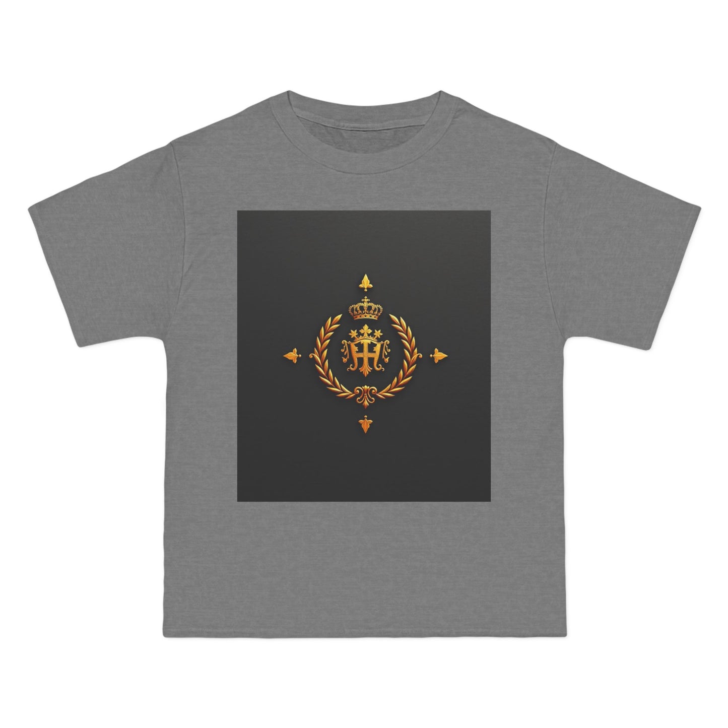 Stylish Gold Emblem T-Shirt, Casual Tee, Unique Gift, Everyday Wear, Graphic Shirt, Fashion Statement - Gold Crest