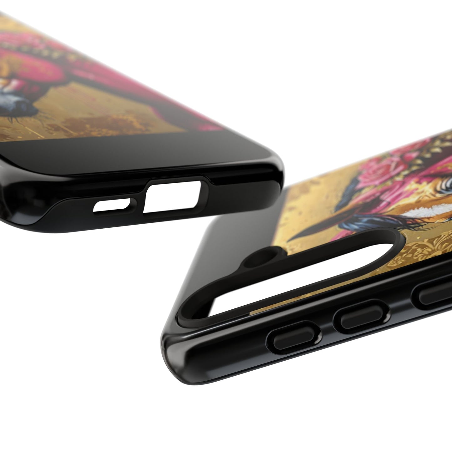 Phone Case - Elegant Horse Damask Design