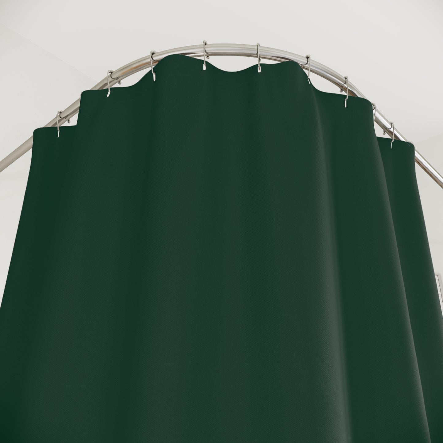Elegant Midnight Green Shower Curtain for a Stylish Bathroom Decor, Eco-friendly, Modern, Minimalist Home Improvement, Gift for Newlyweds