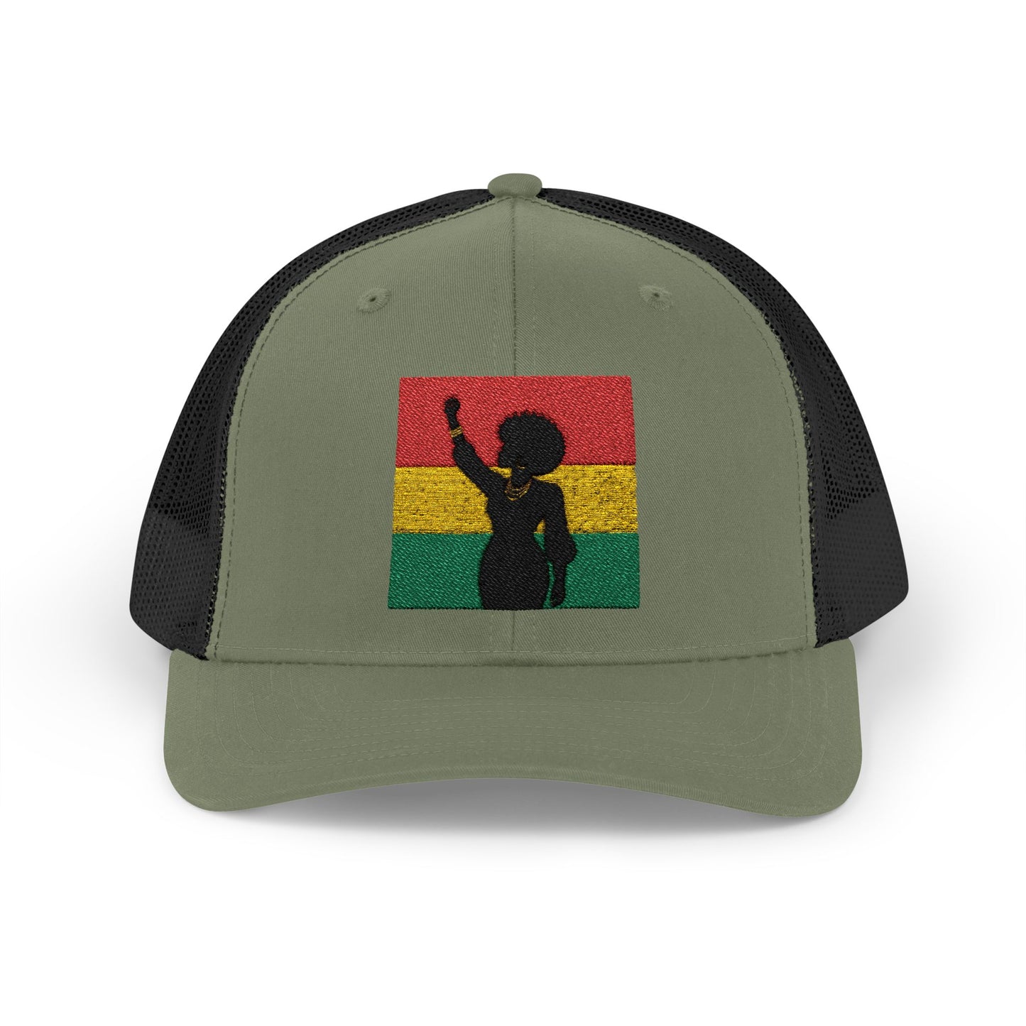 Silhouette Trucker Cap — Juneteenth Colors Snapback