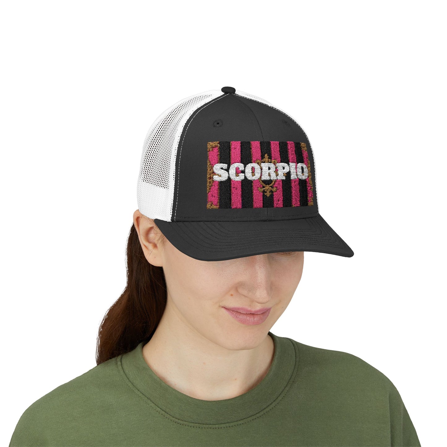 Scorpio Snapback Trucker Cap | Zodiac Hat, Astrology Gift, Trendy Cap for Astrology Lovers, Summer Style, Unique Birthday Gift