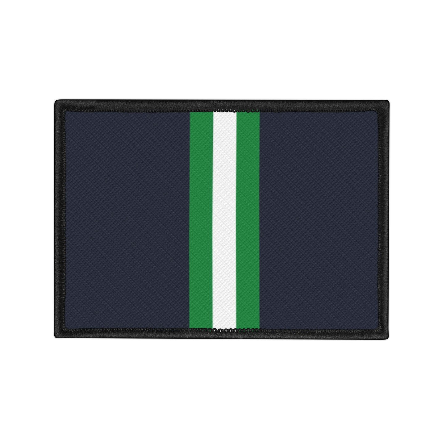 Lunar Midnight & Green-White Striped Customizable Iron-On Patches for Creative Repairs, DIY Fashion Statements, Unique Gift Ideas, and Personalization