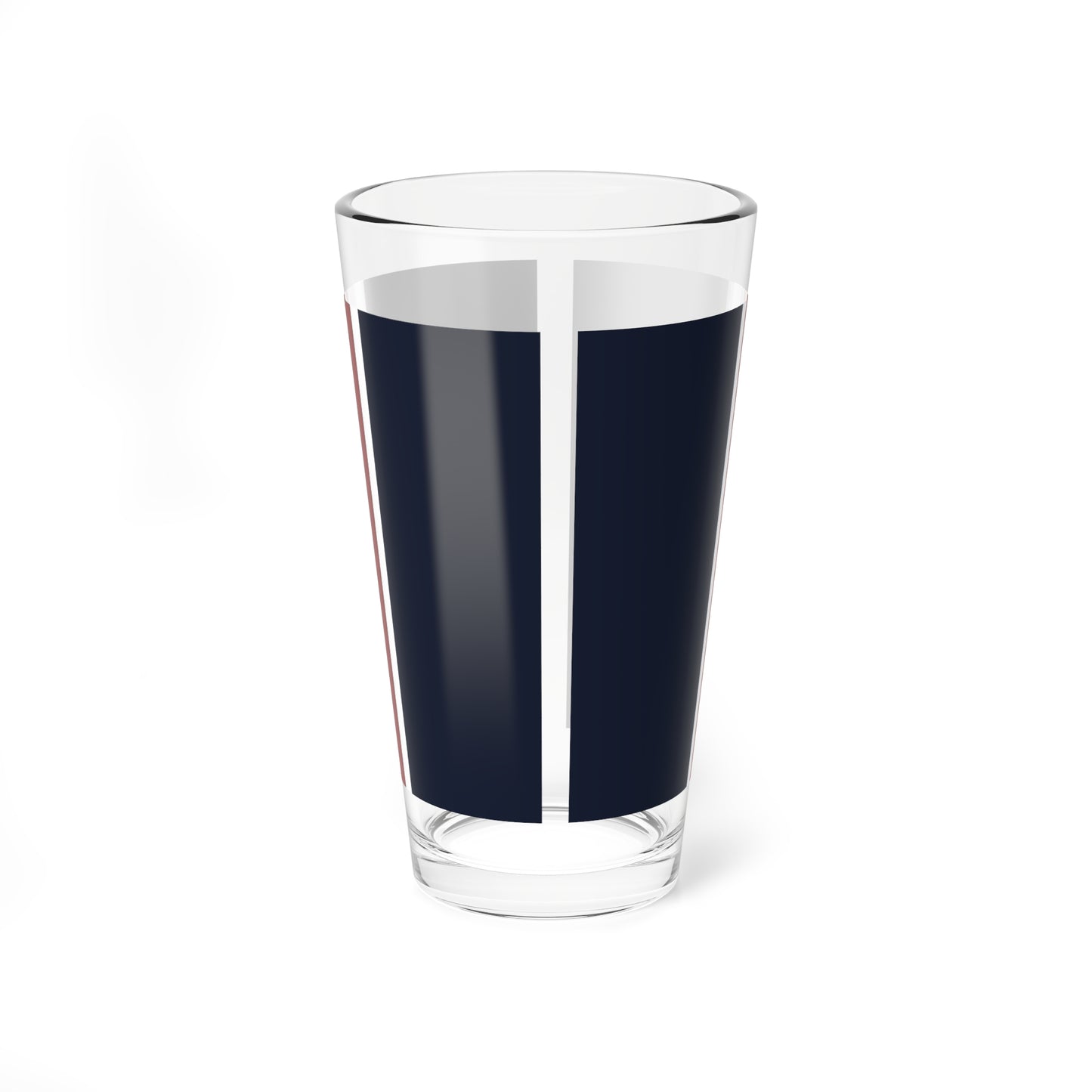 Lunar Midnight & Red-White Striped Stylish Mixing Glass, 16oz Cocktail Mixer, Home Bar Accessory, Unique Gift, Party Essential, Modern Drinkware
