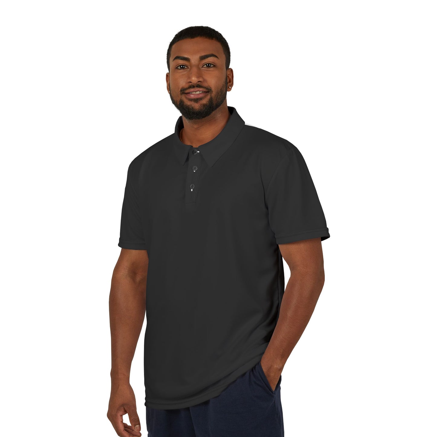 Stylish Black Unisex Polo Shirt - Casual Attire for All Occasions, Perfect Gift for Birthdays, Anniversaries, or Holidays, AOP Design, [...]