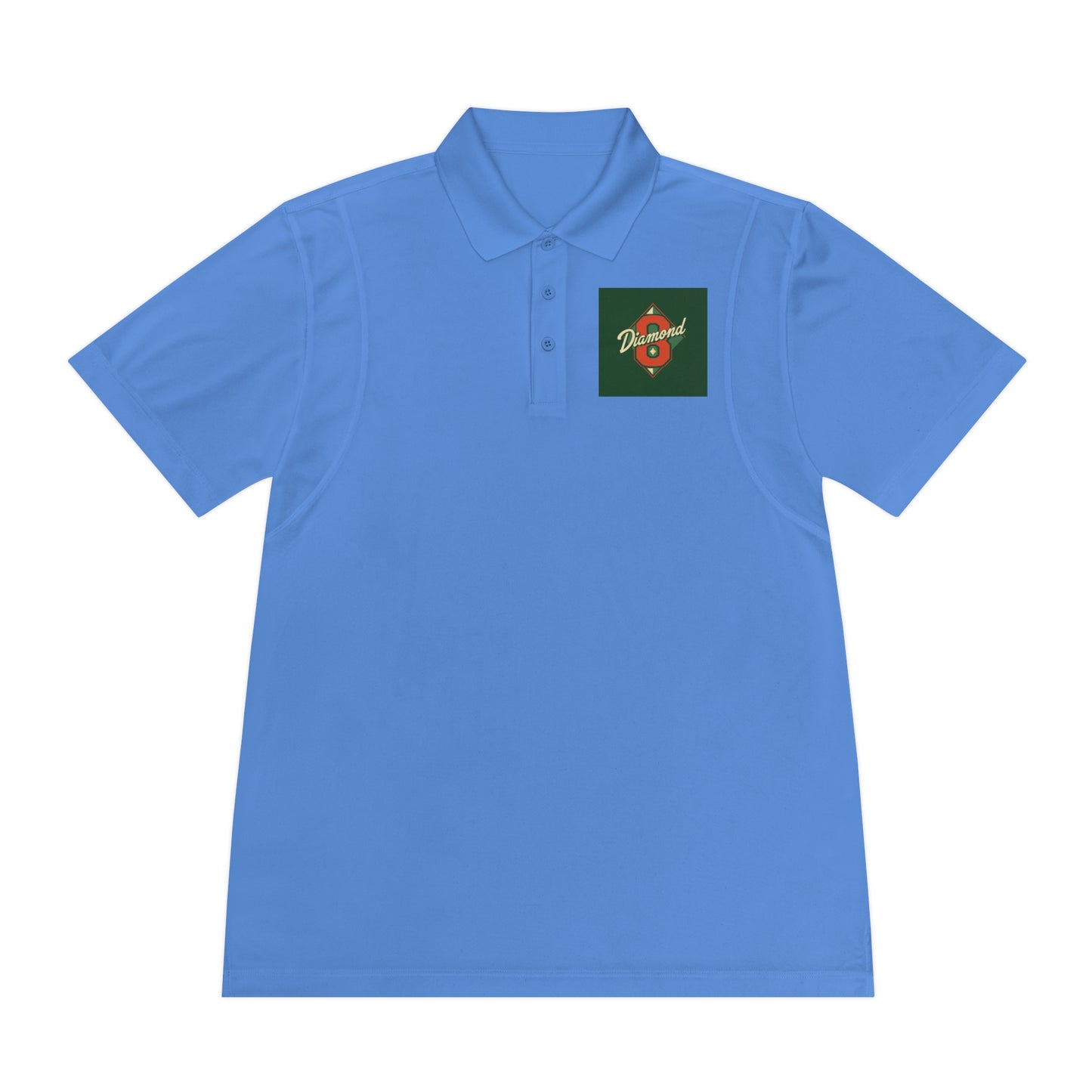 Men's Sport Polo Shirt with Green Design, Casual Wear, Gym Apparel, Outdoor Events, Golf Shirt, Father's Day Gift - Diamond 8
