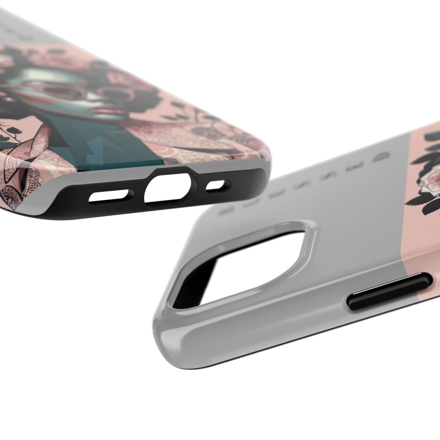Blessed Floral Tough Phone Cases | Unique Gift for Her, Gift for Mom, Stylish Protection, Birthday Present, Black Girl Art