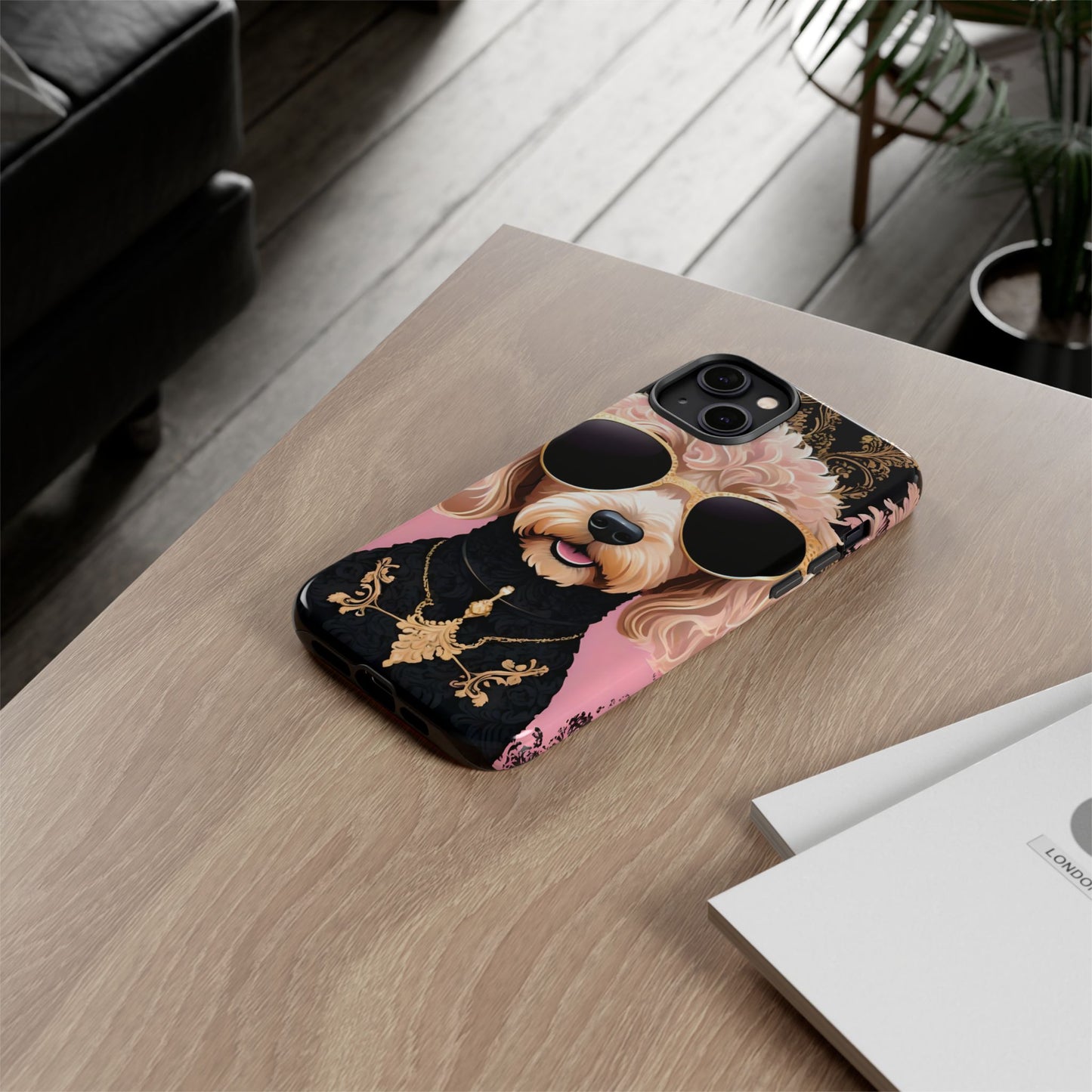 Phone Case - Golden Doodle In Sunglasses Tough Case