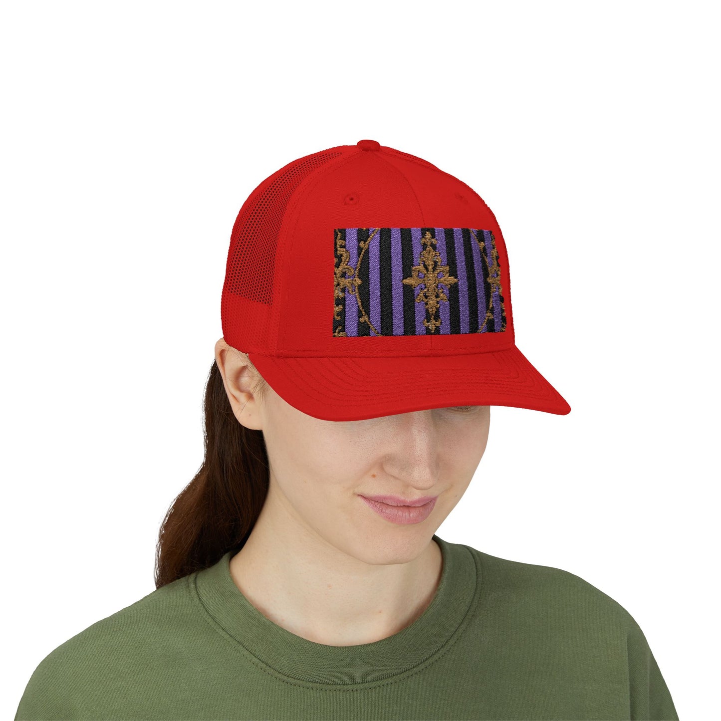 Stylish Baroque Vintage-Inspired Snapback Trucker Cap, Hipster Cap, Festival Headwear, Unique Gift for Fashion Lovers