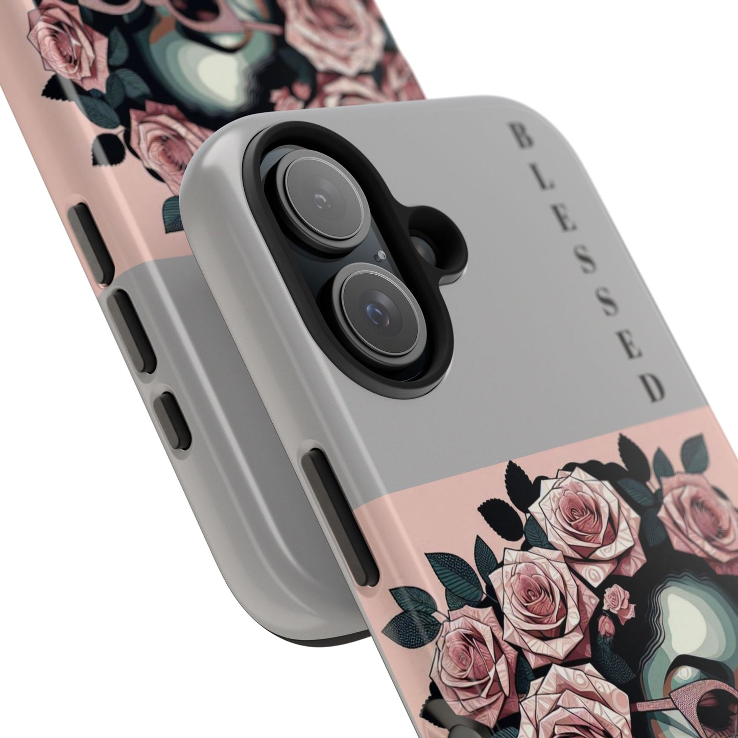 Blessed Floral Tough Phone Cases | Unique Gift for Her, Gift for Mom, Stylish Protection, Birthday Present, Black Girl Art