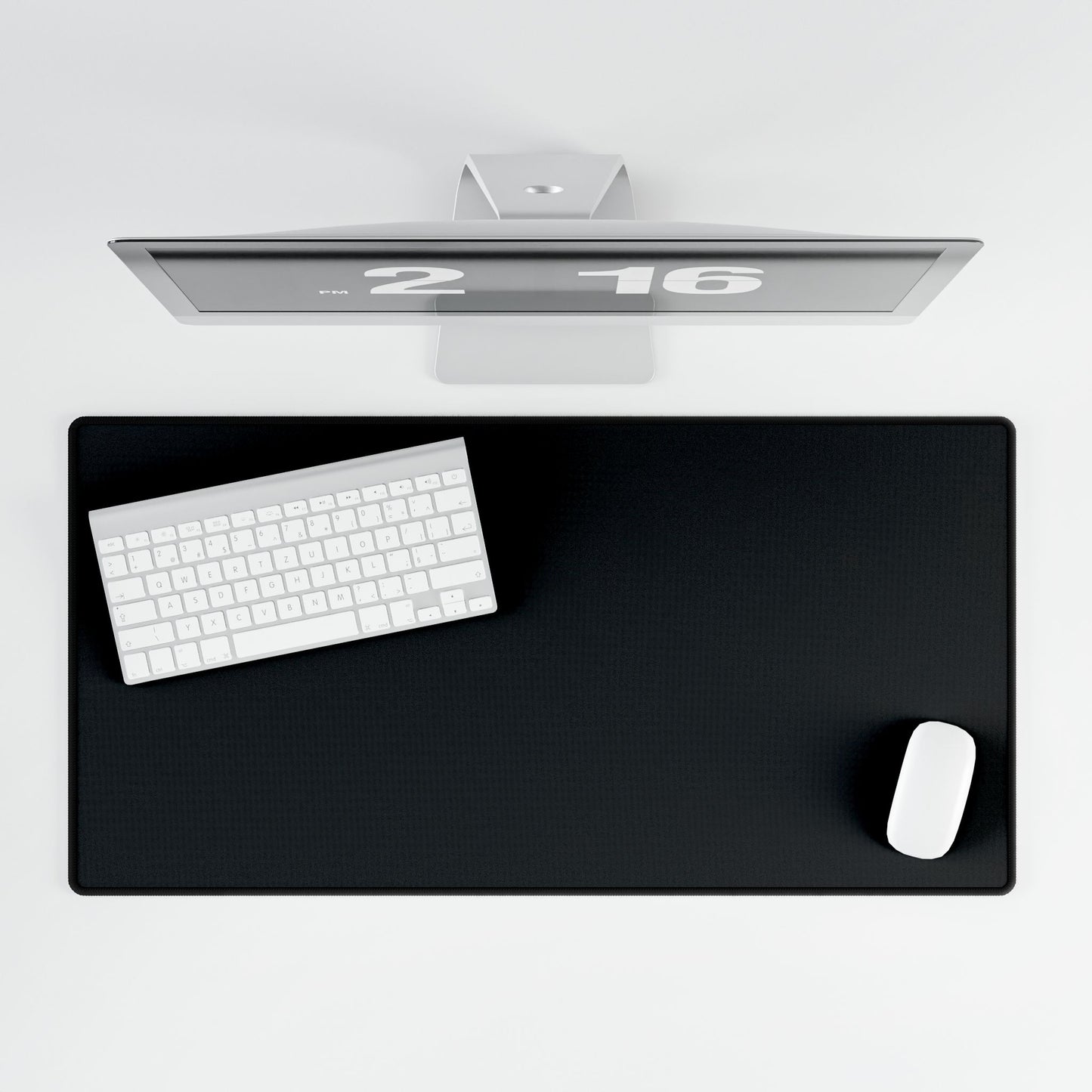 Sleek Black Desk Mats for Office Organization, Gamer Setup, Home Office Decor, Customized Workspaces, Gift for Students