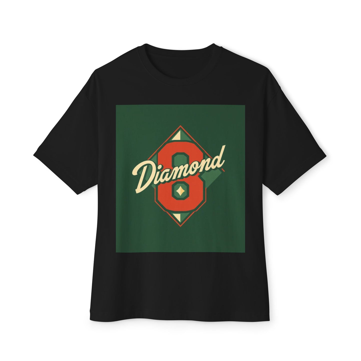 Diamond Oversized Boxy Tee | Casual Streetwear, Gift for Him/Her, 90s Retro Style, Fashion Statement, Unique Graphic Tee - Diamond 8