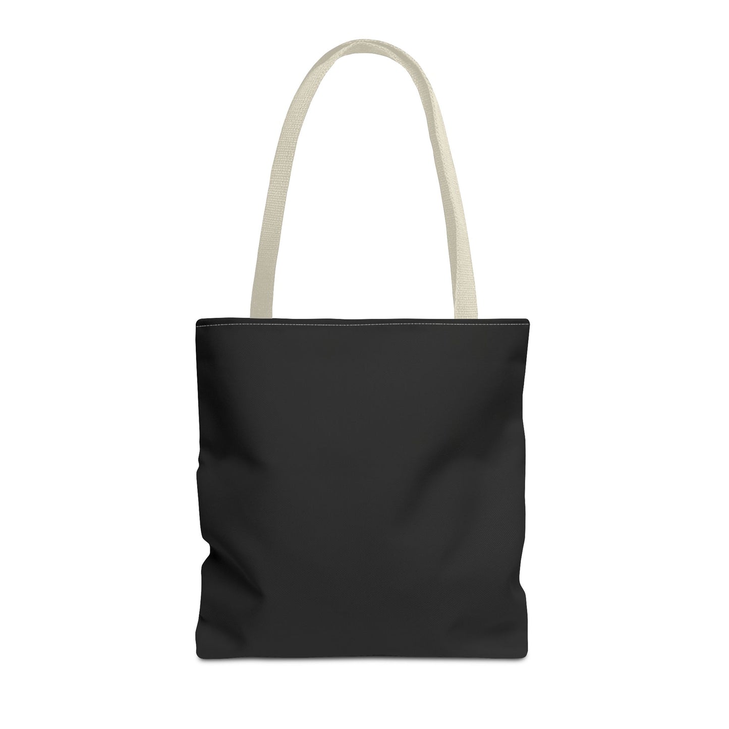 Stylish Black All-Over Print Tote Bag, Eco-Friendly Shopping Bag, Beach Tote, Gift for Her, Everyday Carryall