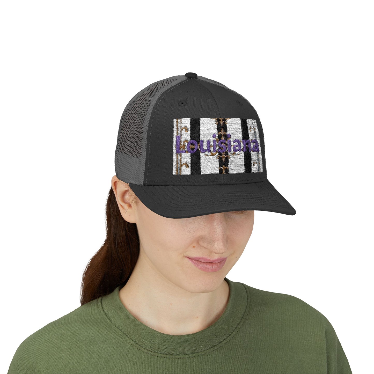 Stylish Louisiana Snapback Trucker Cap for Trendy Outfits, Perfect for Gifts, Outdoor Events, Summer Festivals, Casual Wear