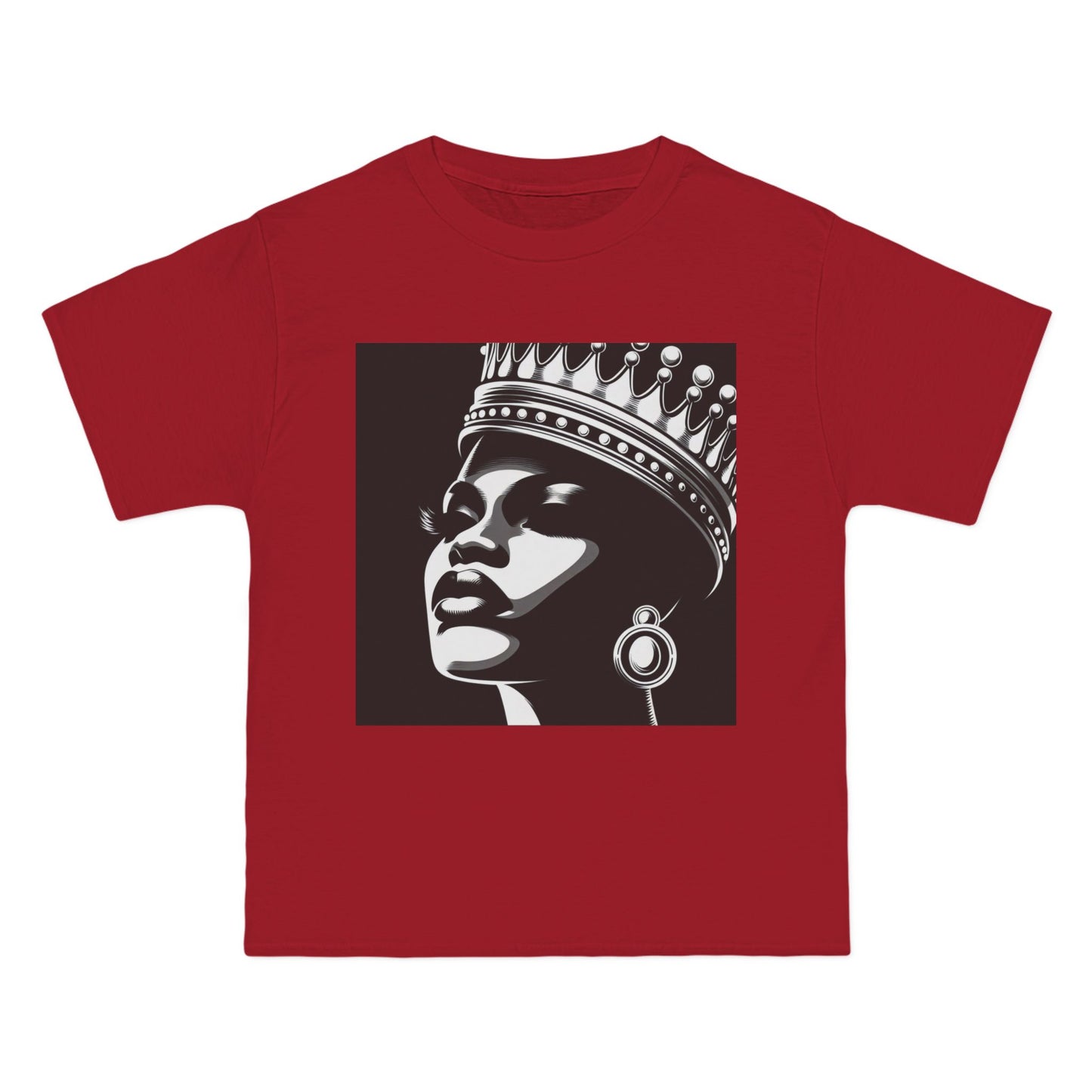 Crowned Beauty T-Shirt, Unisex, Short-Sleeve Tee, Graphic Art Shirt, Queen Vibes Apparel, Unique Gift for Women, Fashion Statement Top