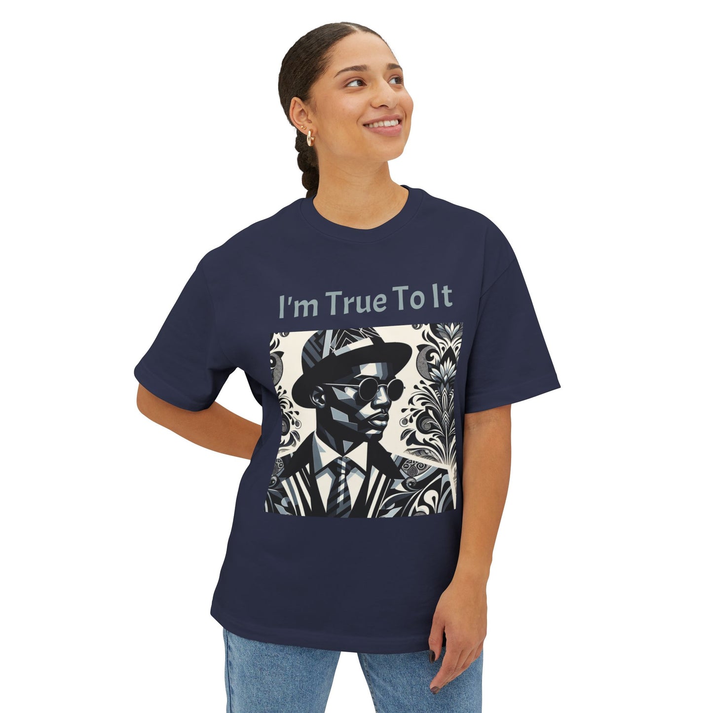 Stylish Oversized Tee, Graphic Tee, Casual Summer Tee, Urban Fashion, Vintage-Inspired T-Shirt - True To It