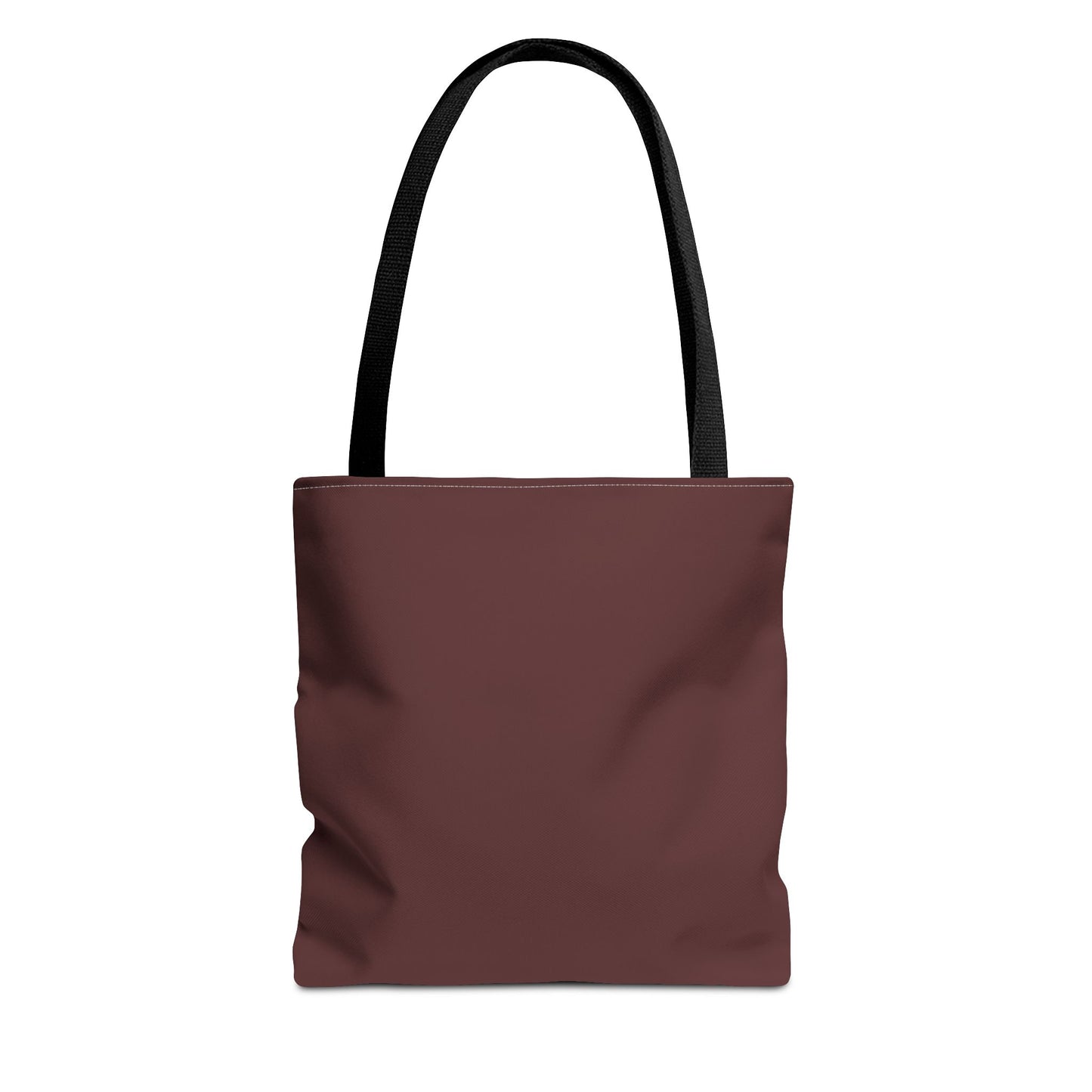 Stylish Brown Merlot All-Over Print Tote Bag, Eco-Friendly Shopping Bag, Reusable Grocery Tote, Personalized Gift, Trendy Handbag