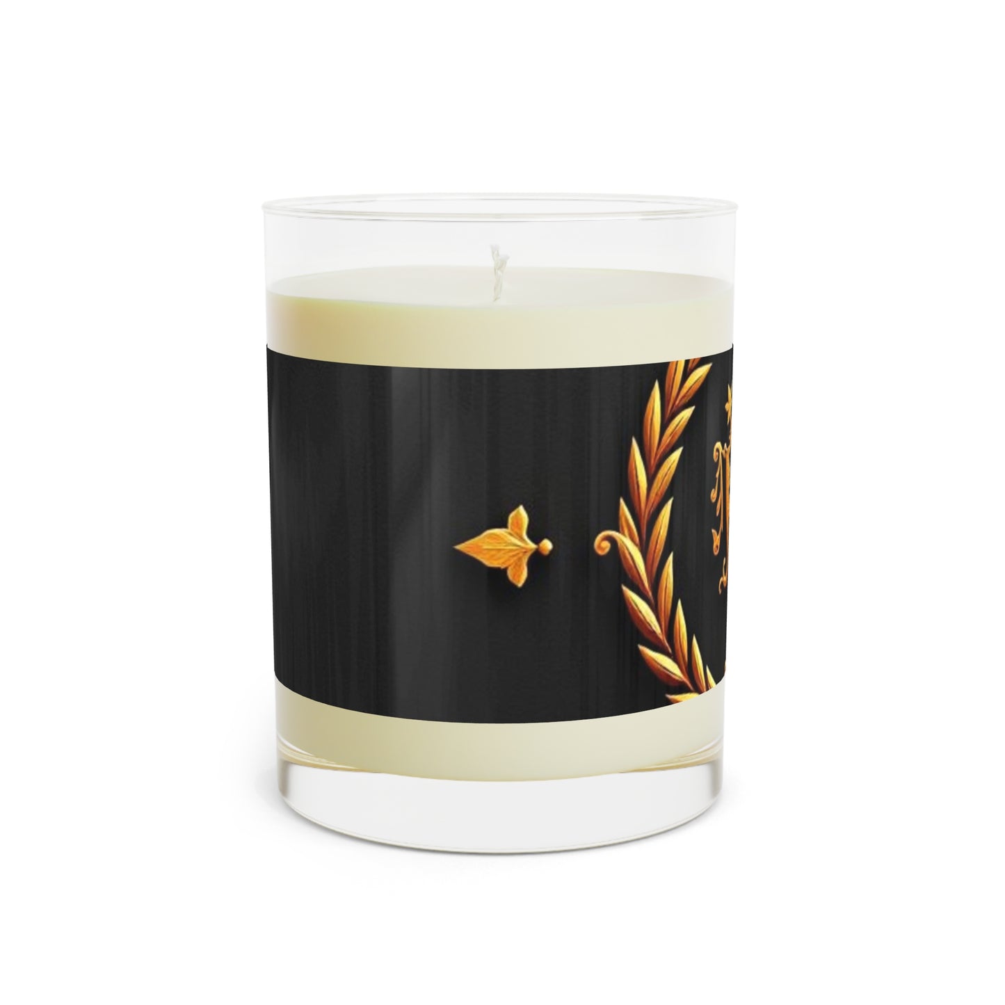 Luxury Scented Candle, Elegant Home Decor, Gift for Her, Aromatherapy Candle, Relaxation Essential, Black and Gold Design