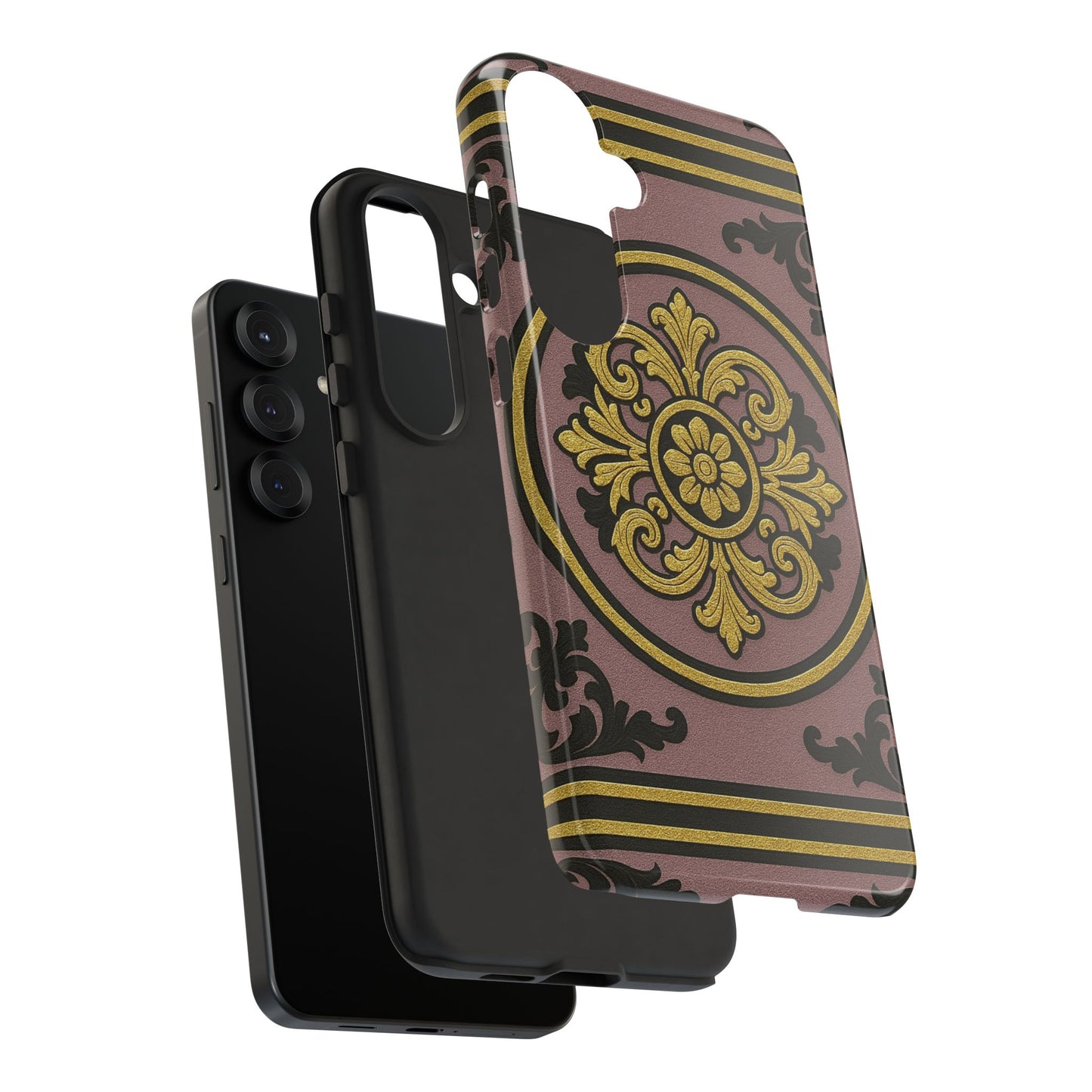 Gilded Mauve With Gold-Black Baroque Tough Cases